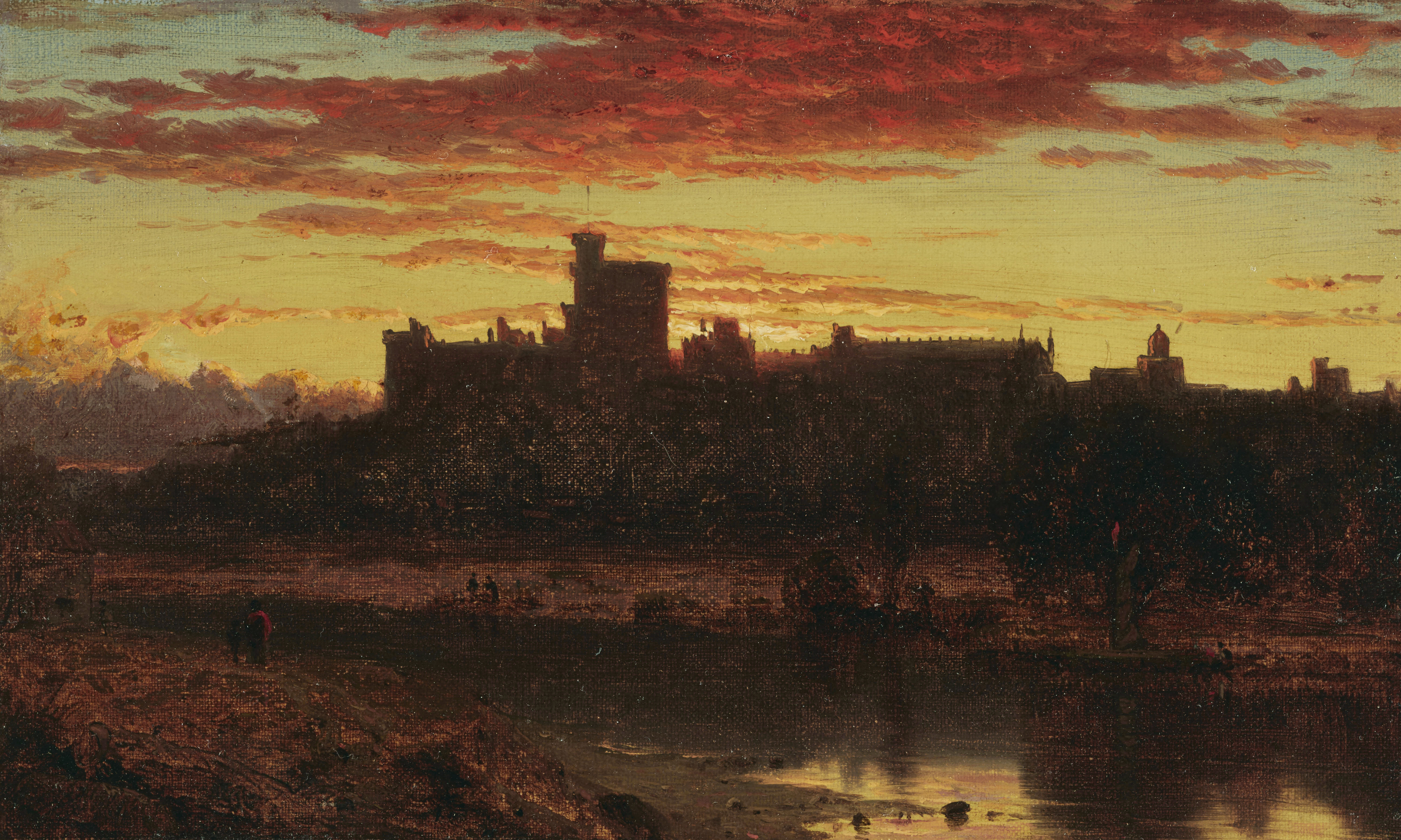 Sanford Robinson Gifford — Виндзорский замок на рассвете