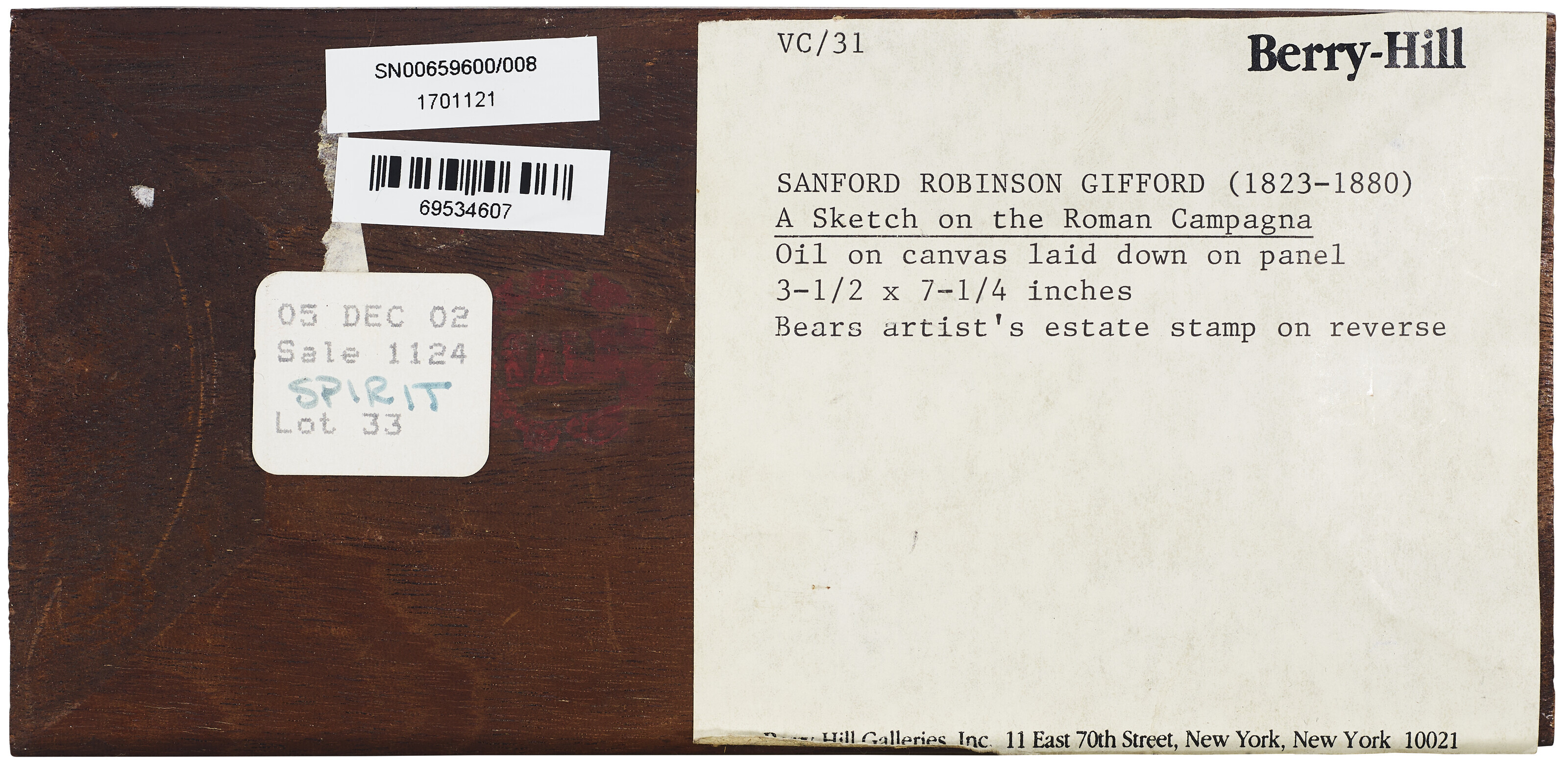 Sanford Robinson Gifford — Очерк римской Кампаньи, изображение 4