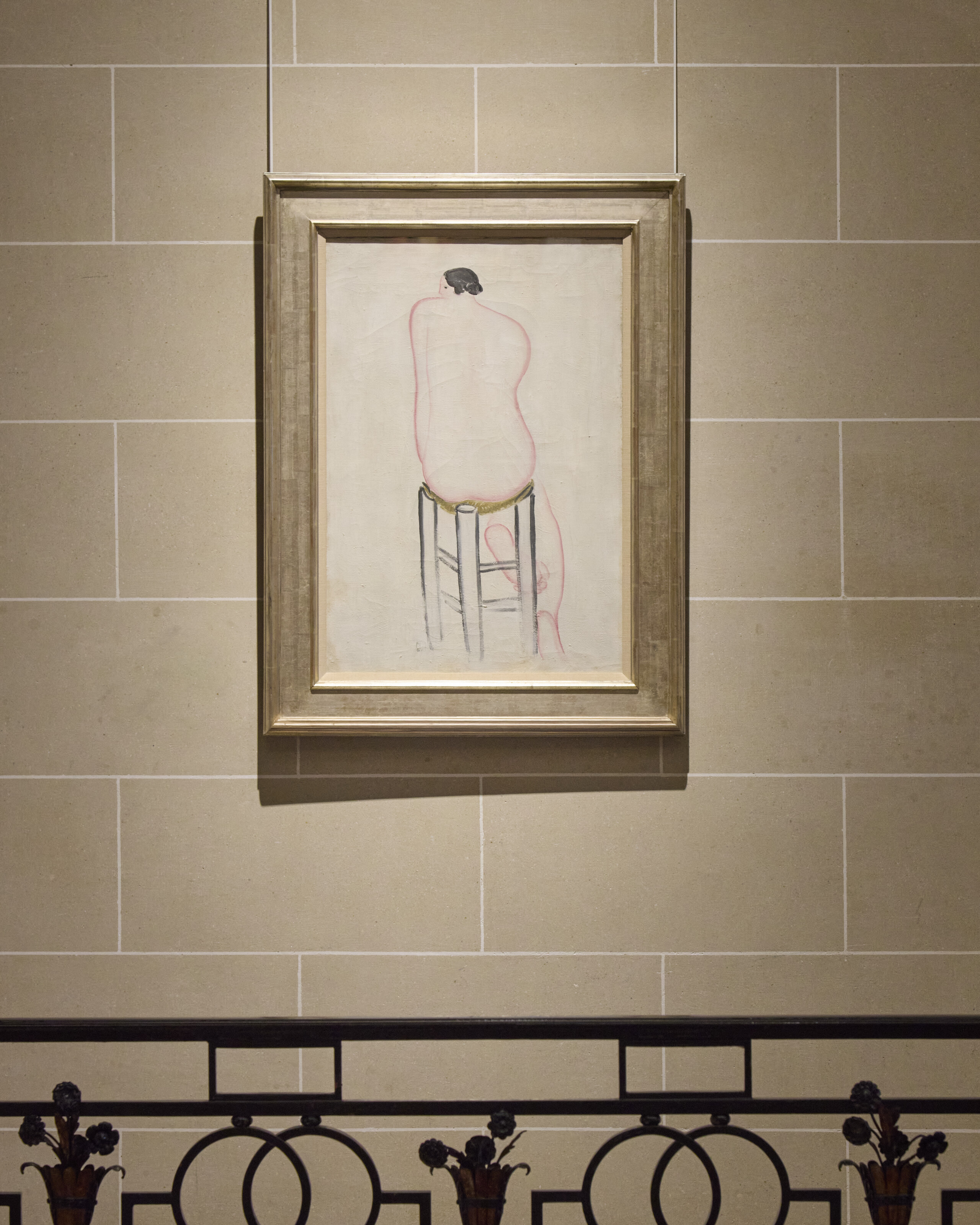 Sanyu — Модель nue, assise, de dos II (Сидящая обнаженная модель, вид сзади II), изображение 3
