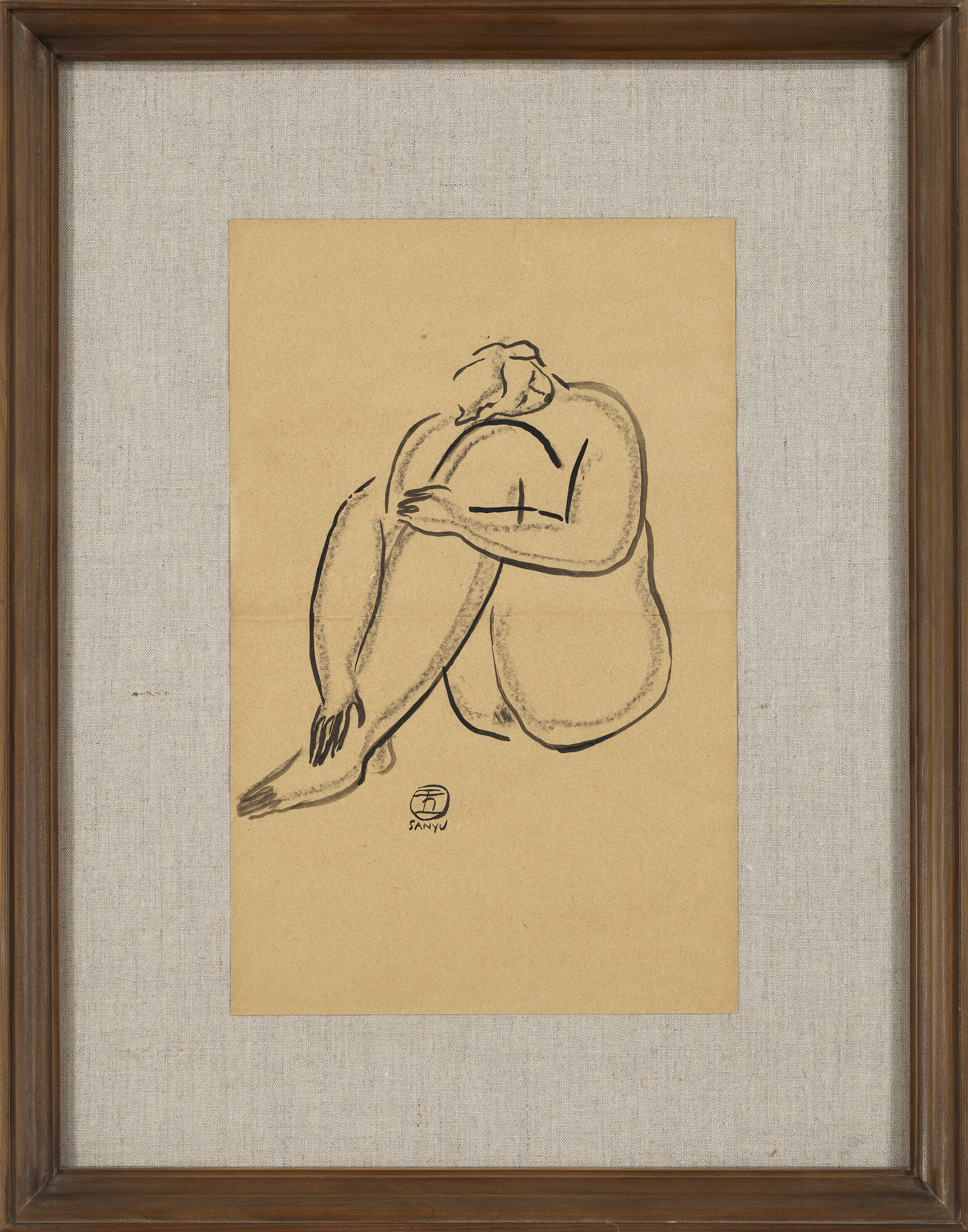 Sanyu — Ну, как в постели (Сидя обнаженной), изображение 2