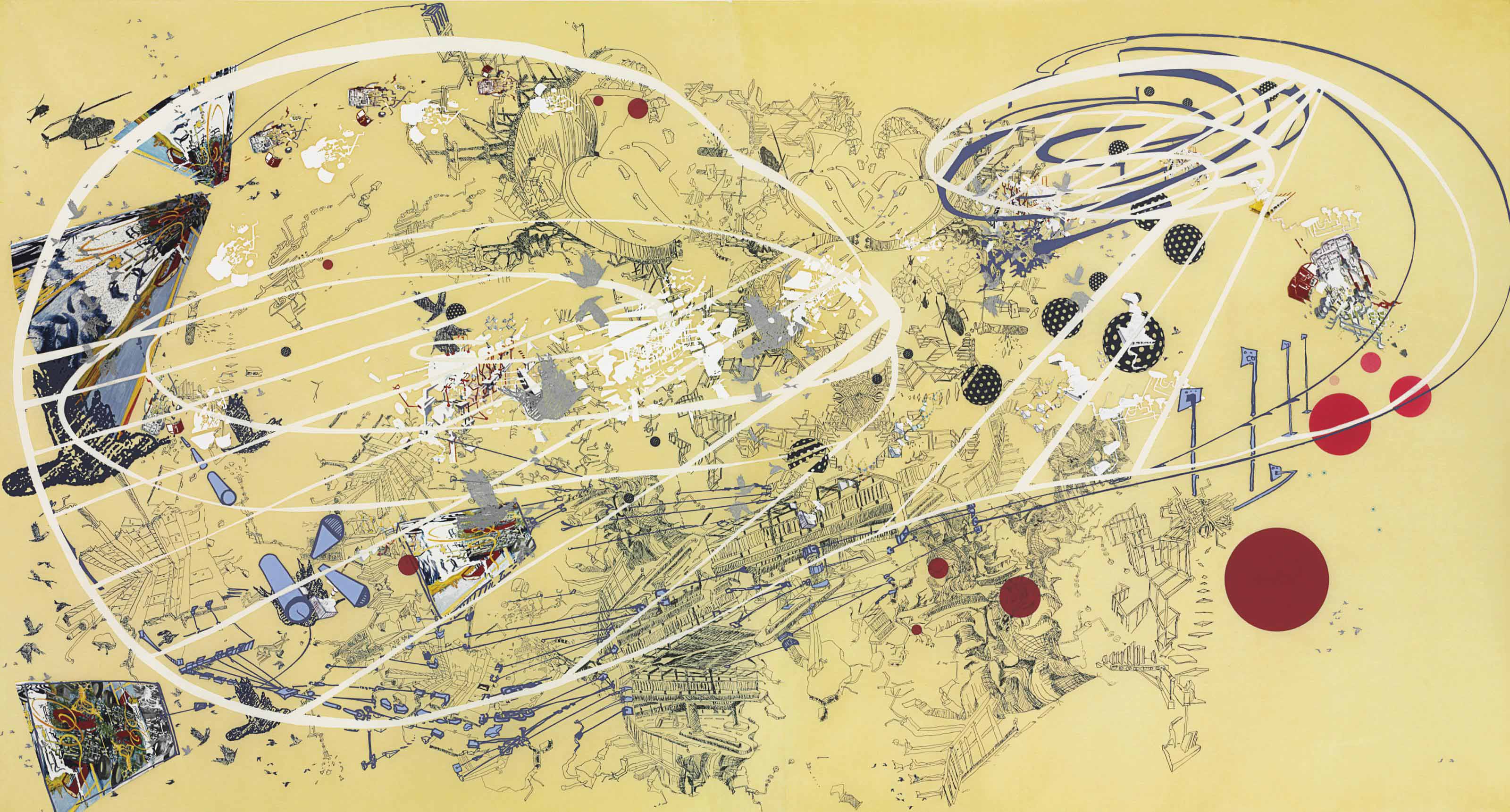 Sarah Sze — День, Первая версия