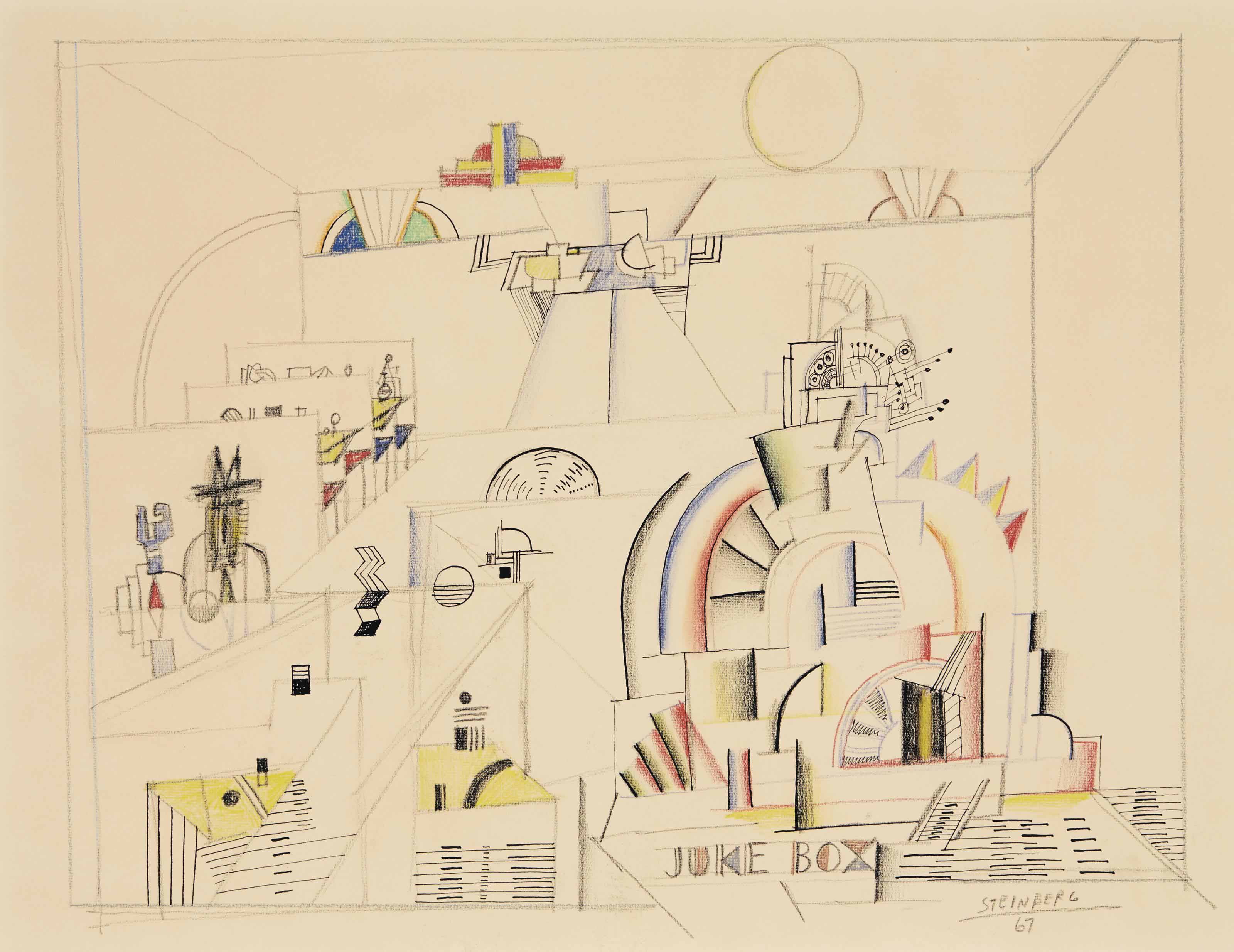 Saul Steinberg — Музыкальный автомат