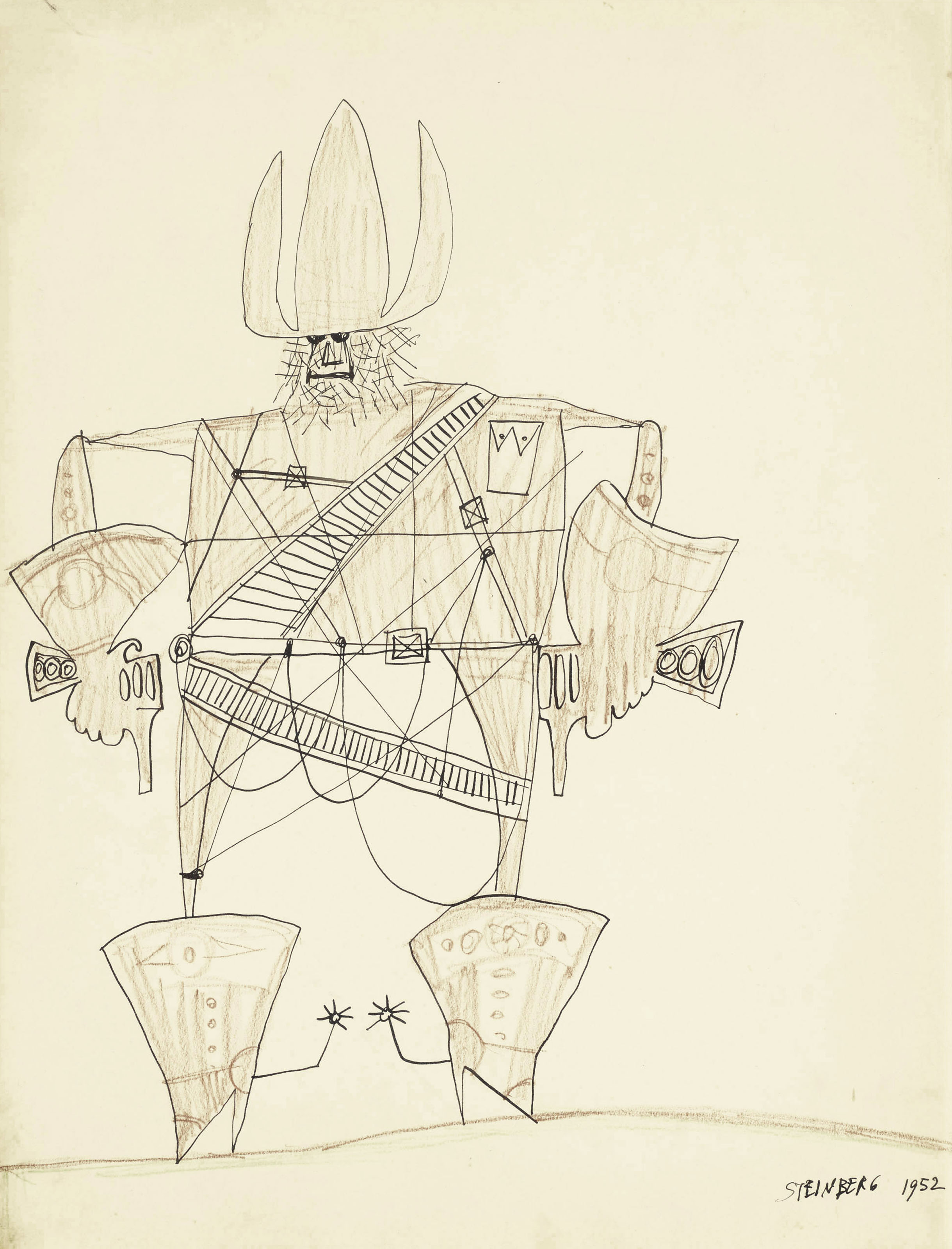 Saul Steinberg — Ковбой