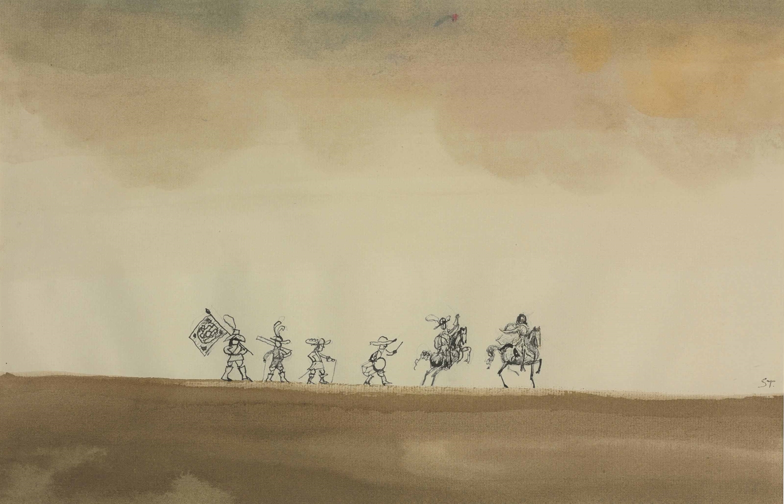 Saul Steinberg — Голландский пейзаж
