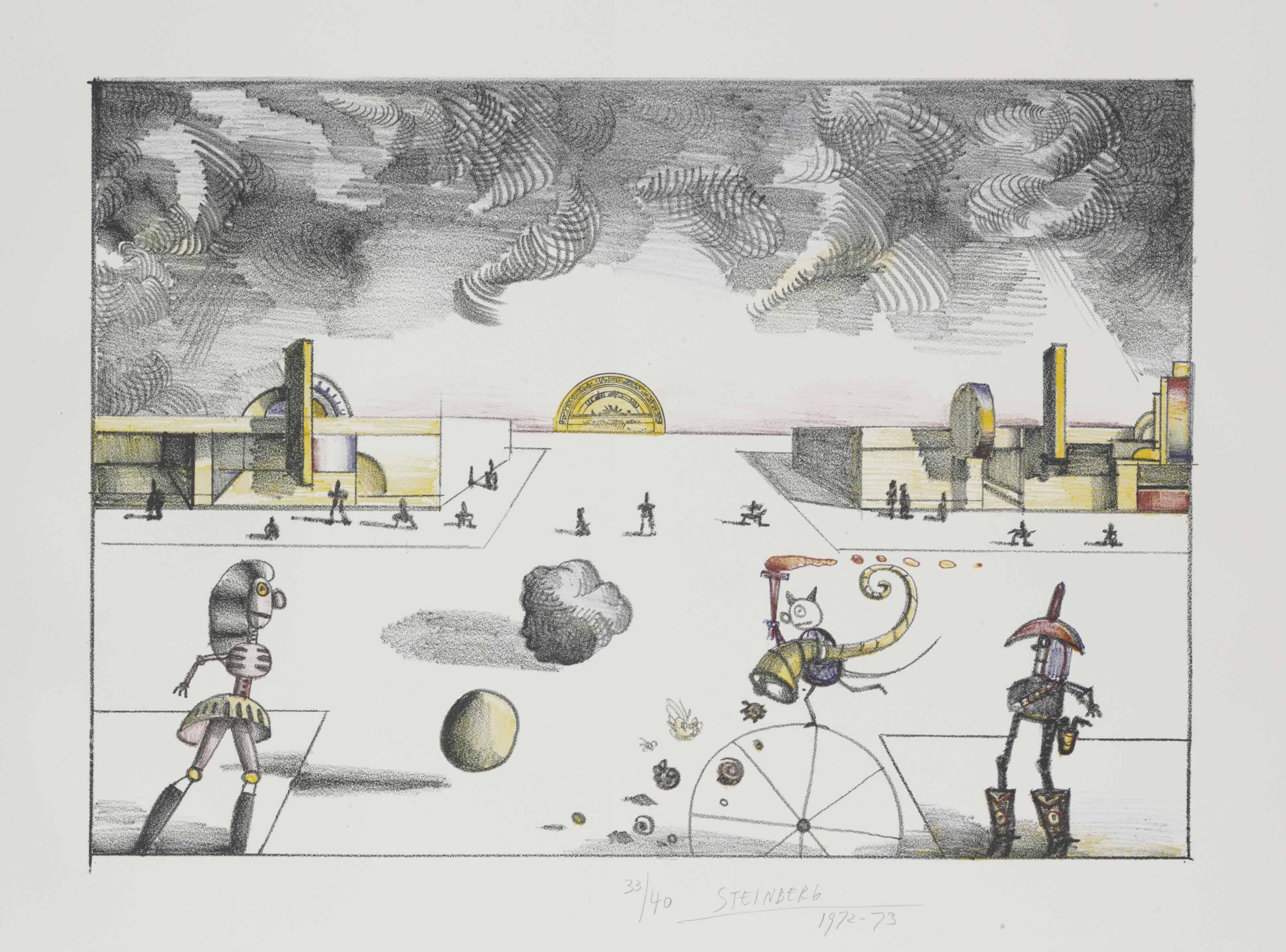 Saul Steinberg — Главная улица