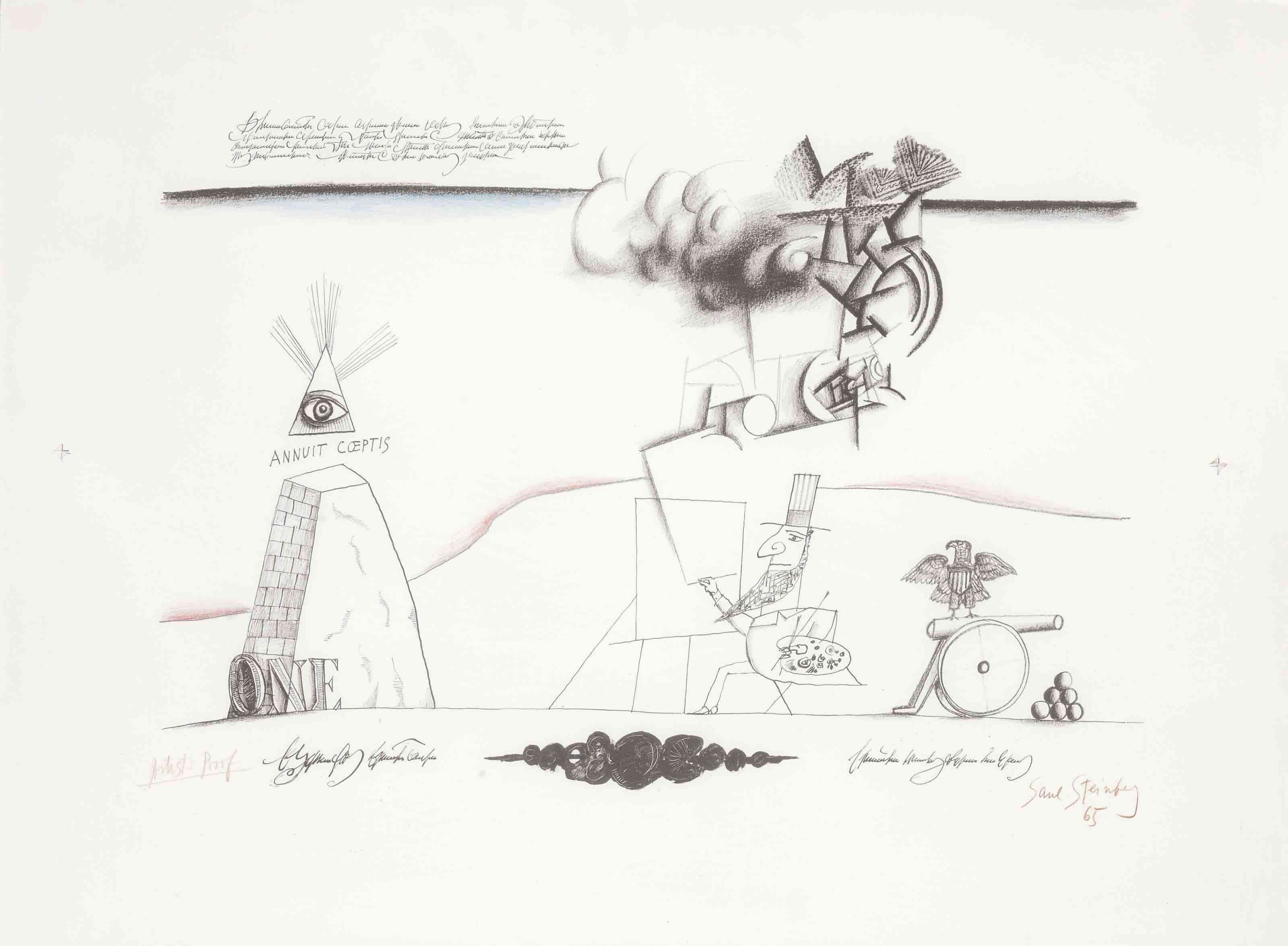 Saul Steinberg — Искусство Сэма, из Нью-Йоркского международного