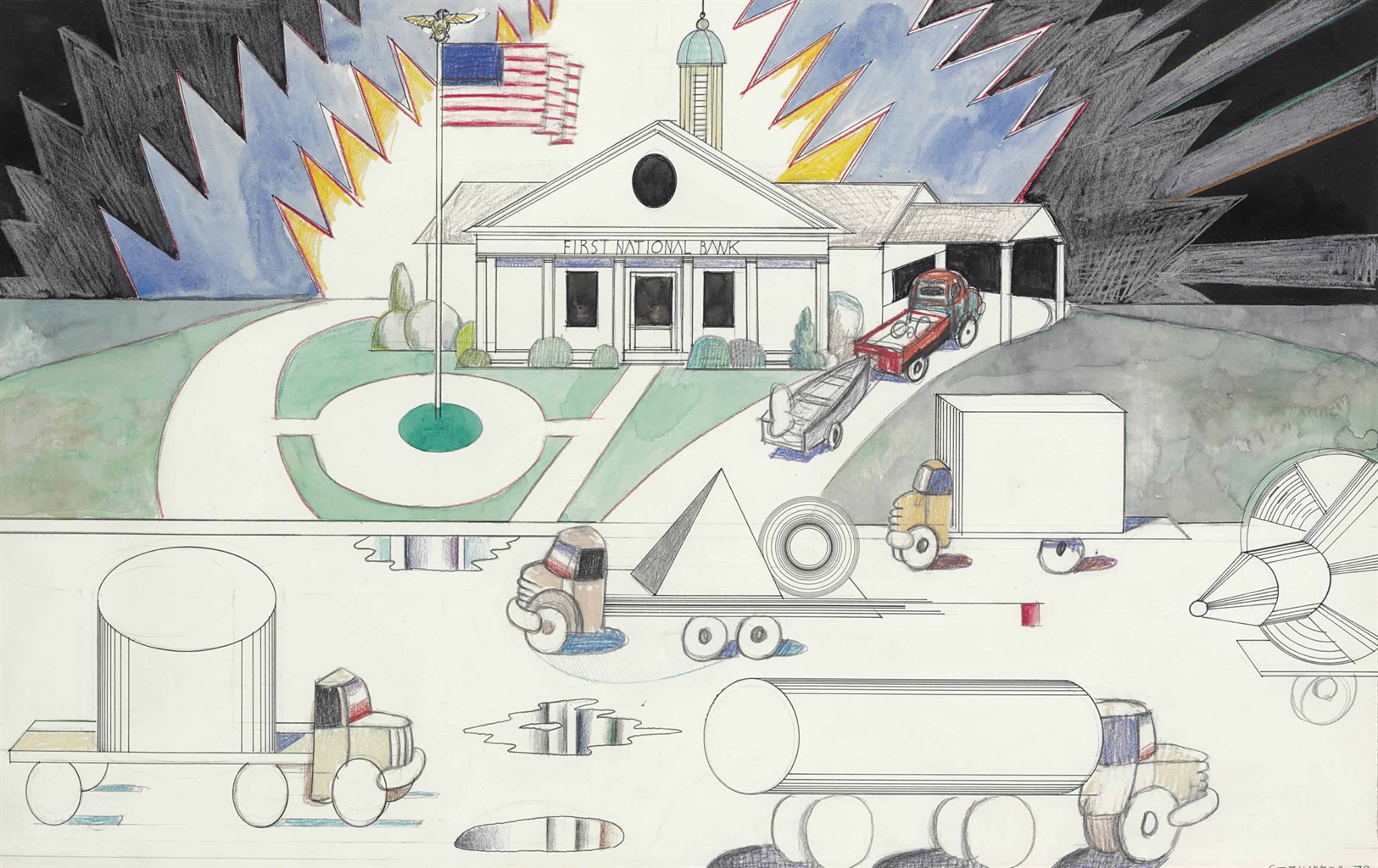 Saul Steinberg — Первый Национальный банк