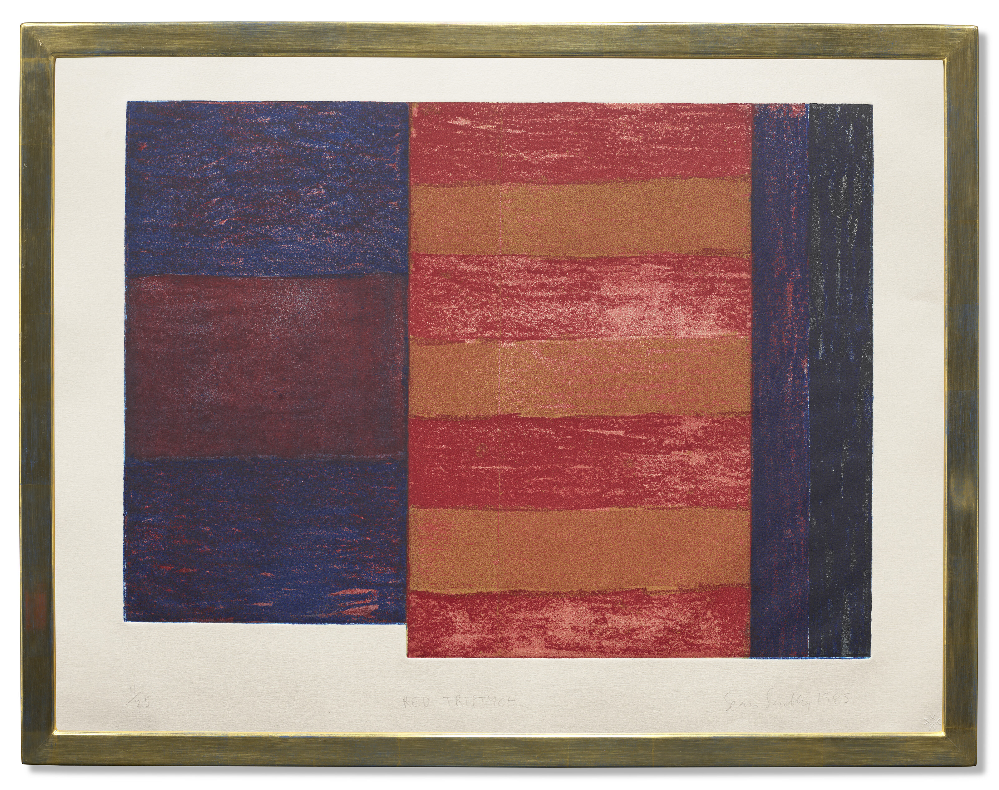 Sean Scully — Красный триптих, изображение 2