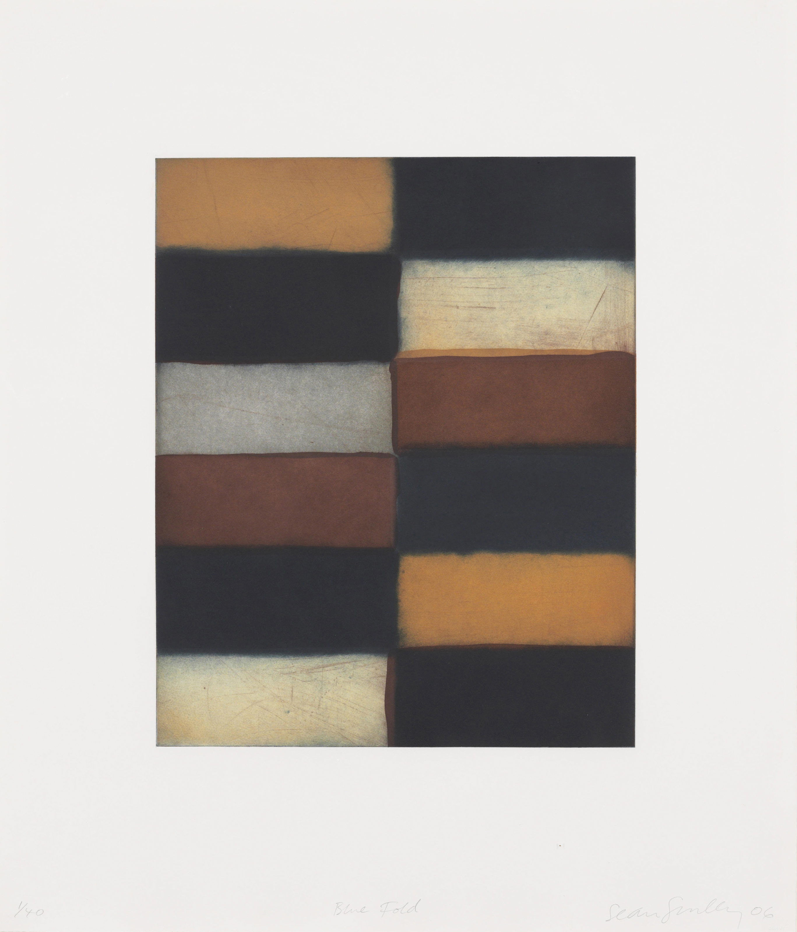 Sean Scully — Синяя складка