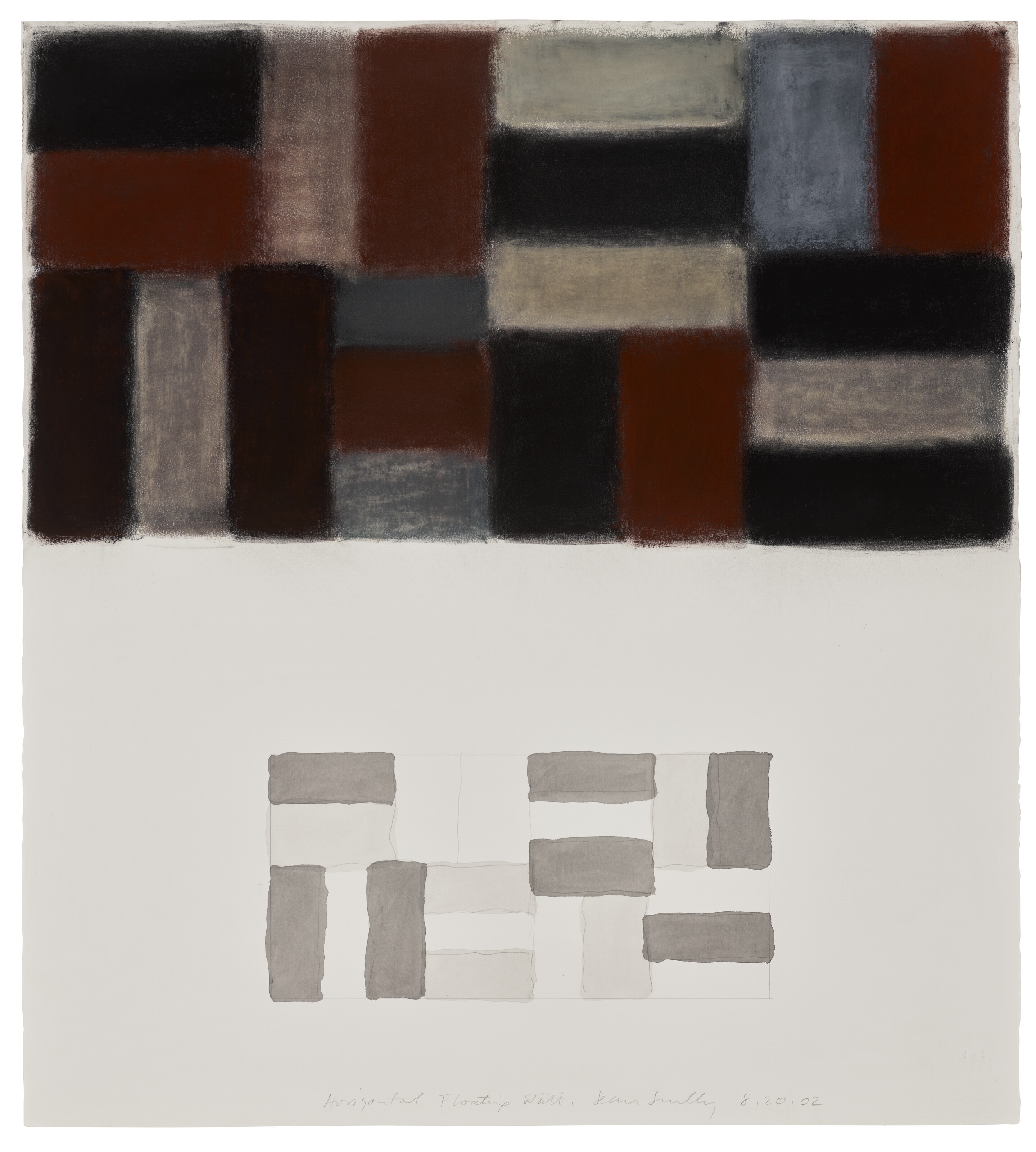 Sean Scully — Горизонтальная плавающая стена, 8.20.02