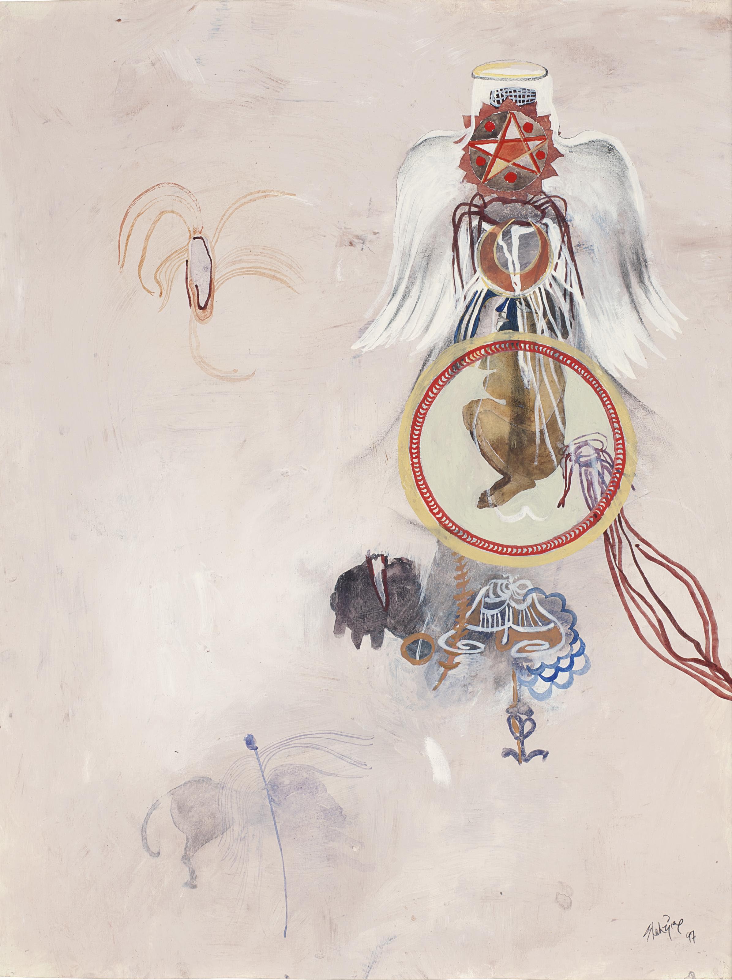 Shahzia Sikander — Крылья, вуали и платья I; Без названия, изображение 2