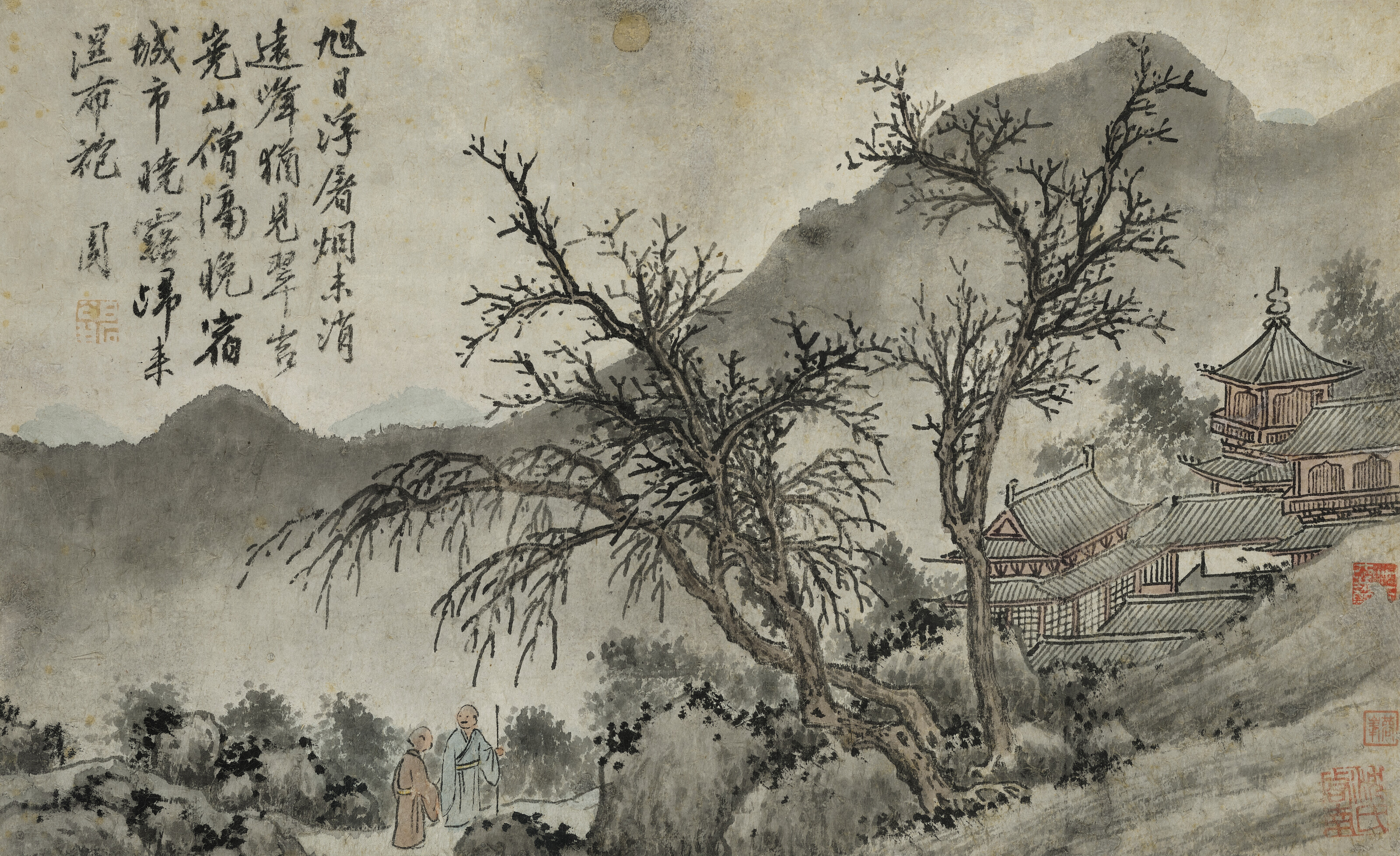 Shen Zhou — Уединенные пейзажи, изображение 3