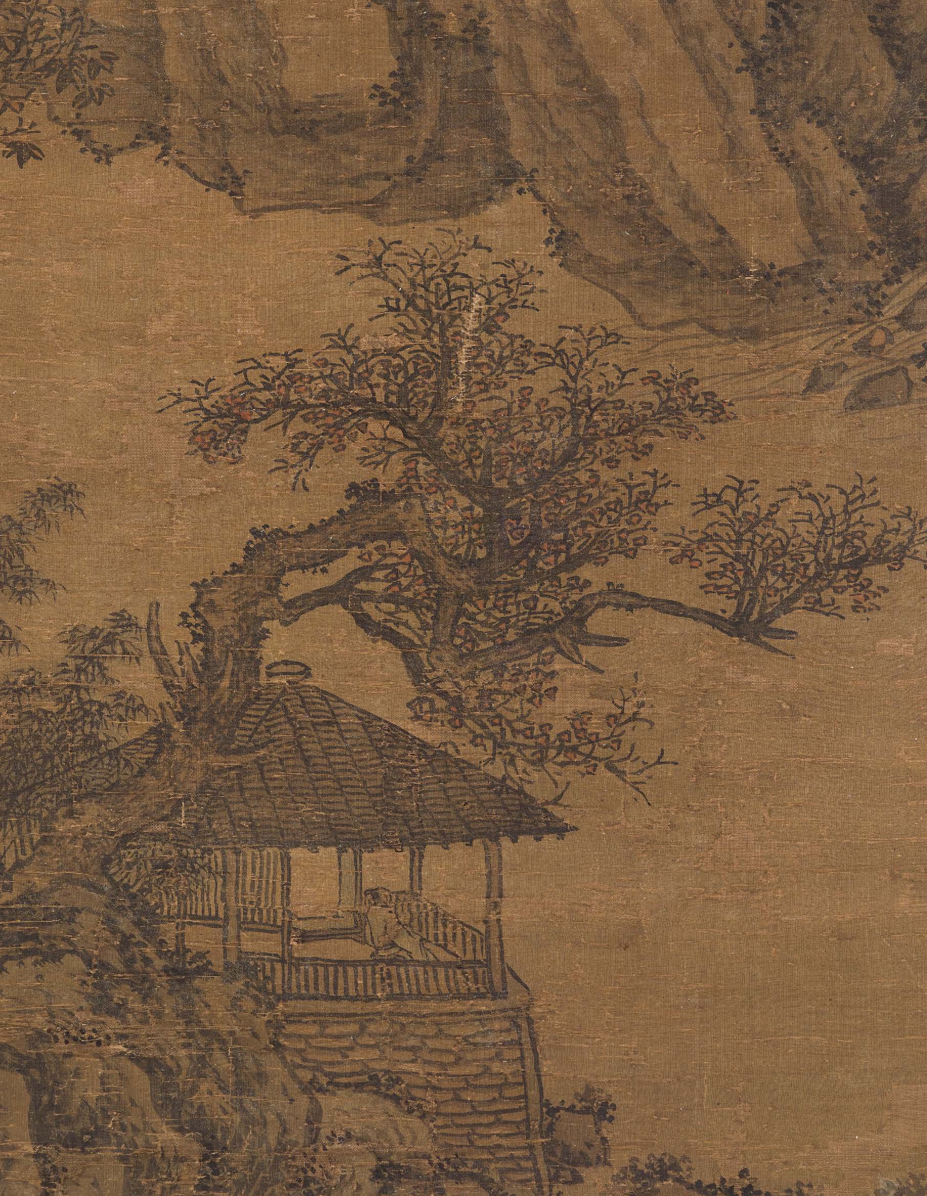 Shen Zhou — Слушая шум водопада, изображение 4