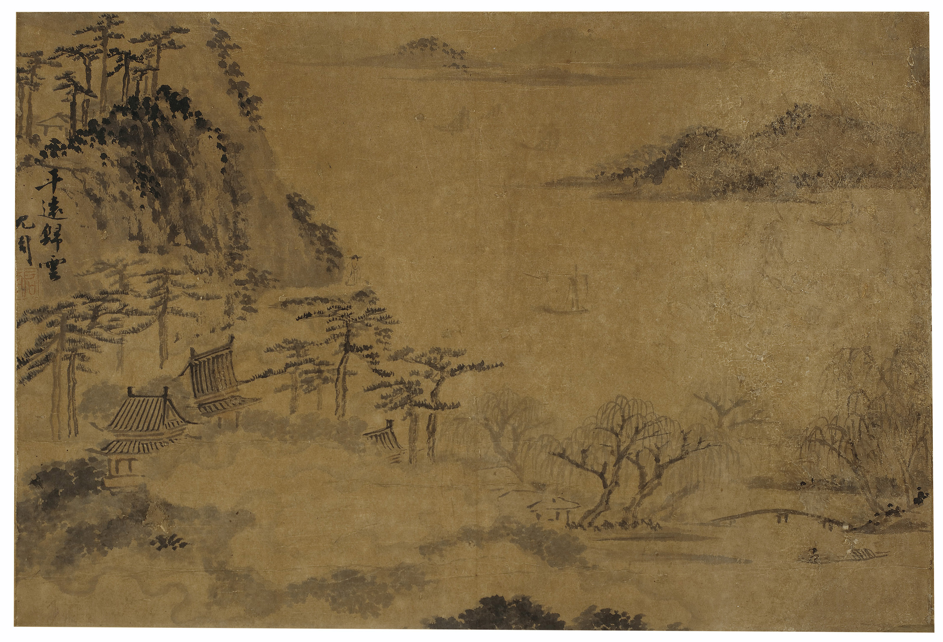 Shen Zhou — Пейзажи, изображение 8
