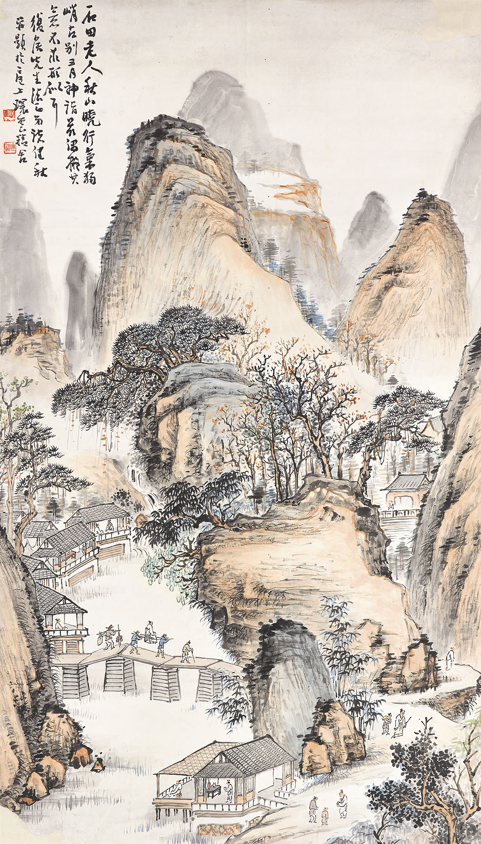 Shen Zhou — Пейзаж в стиле Шэнь Чжоу