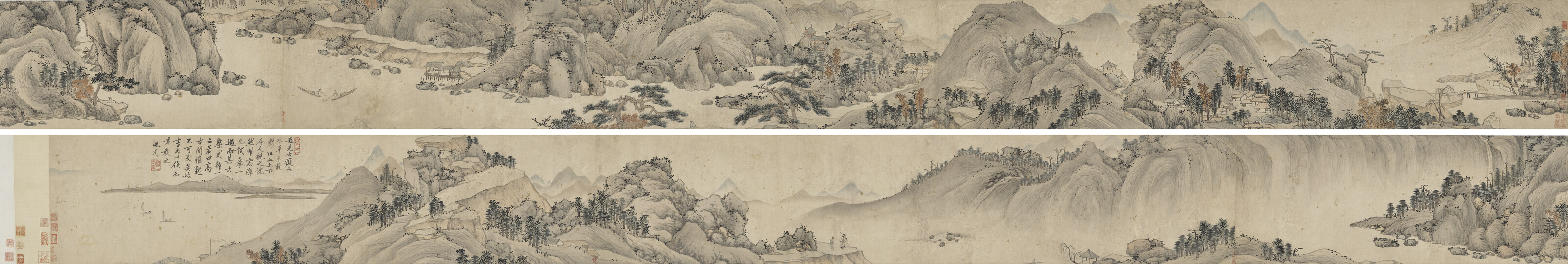 Shen Zhou — Ручьи в сплошных горах