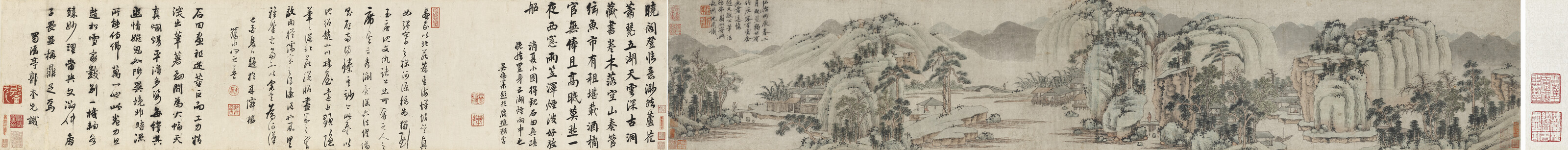 Shen Zhou — Пейзаж в стиле Чжао Мэнфу, изображение 2