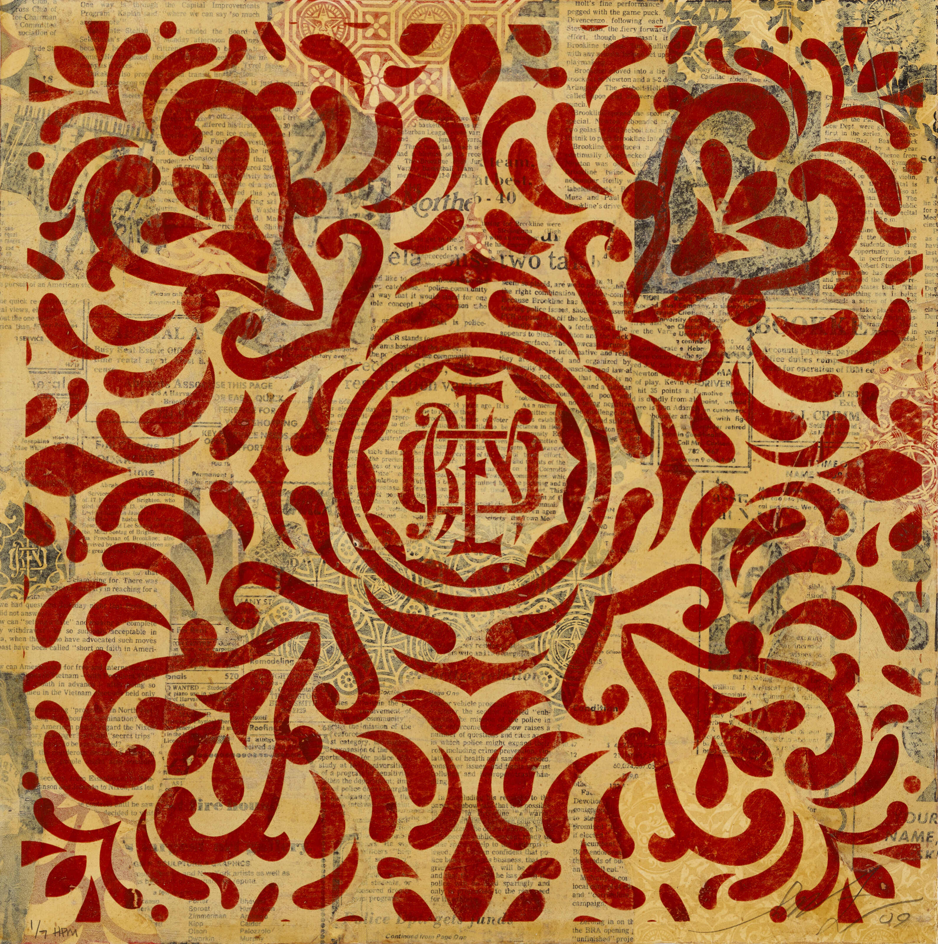Shepard Fairey — Японский узор ткани HPM