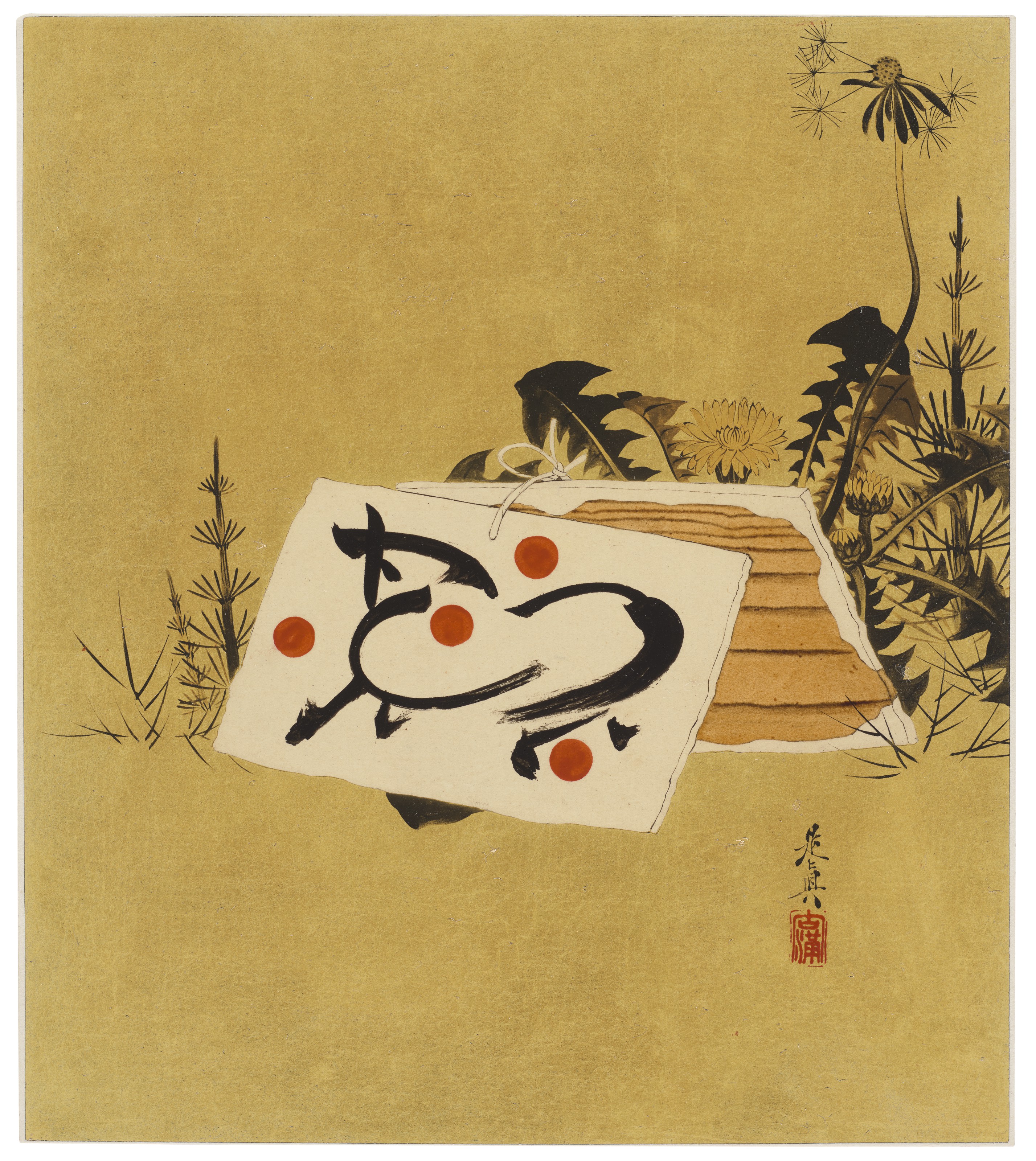 Shibata Zeshin — Пейзажи, растения и животные четырех времен года, изображение 11