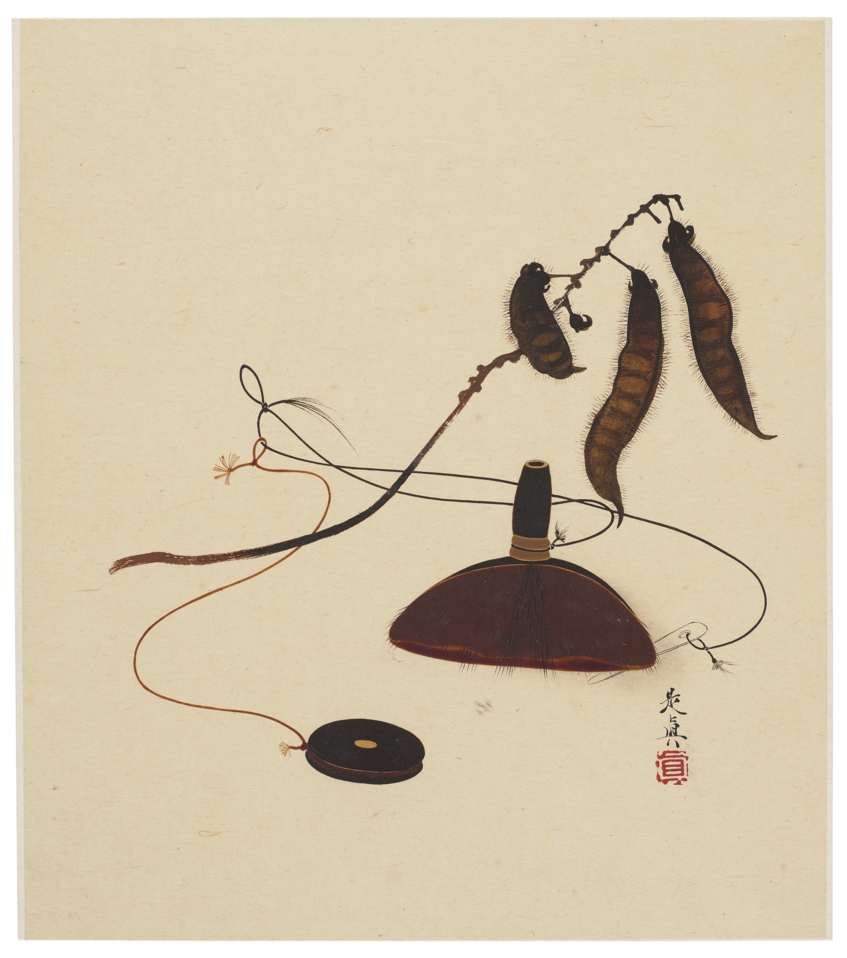 Shibata Zeshin — Пейзажи, растения и животные четырех времен года, изображение 12