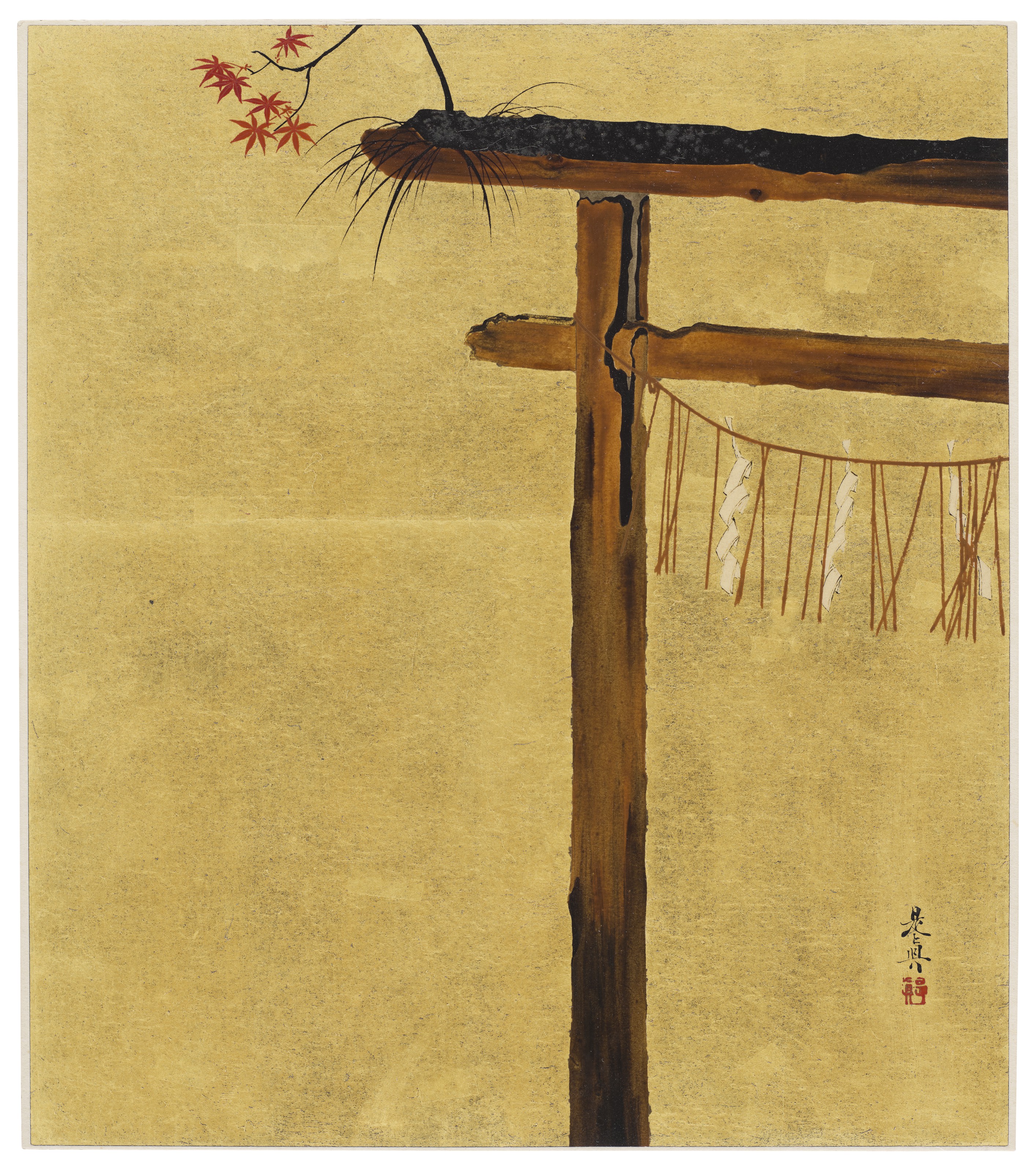 Shibata Zeshin — Пейзажи, растения и животные четырех времен года, изображение 14