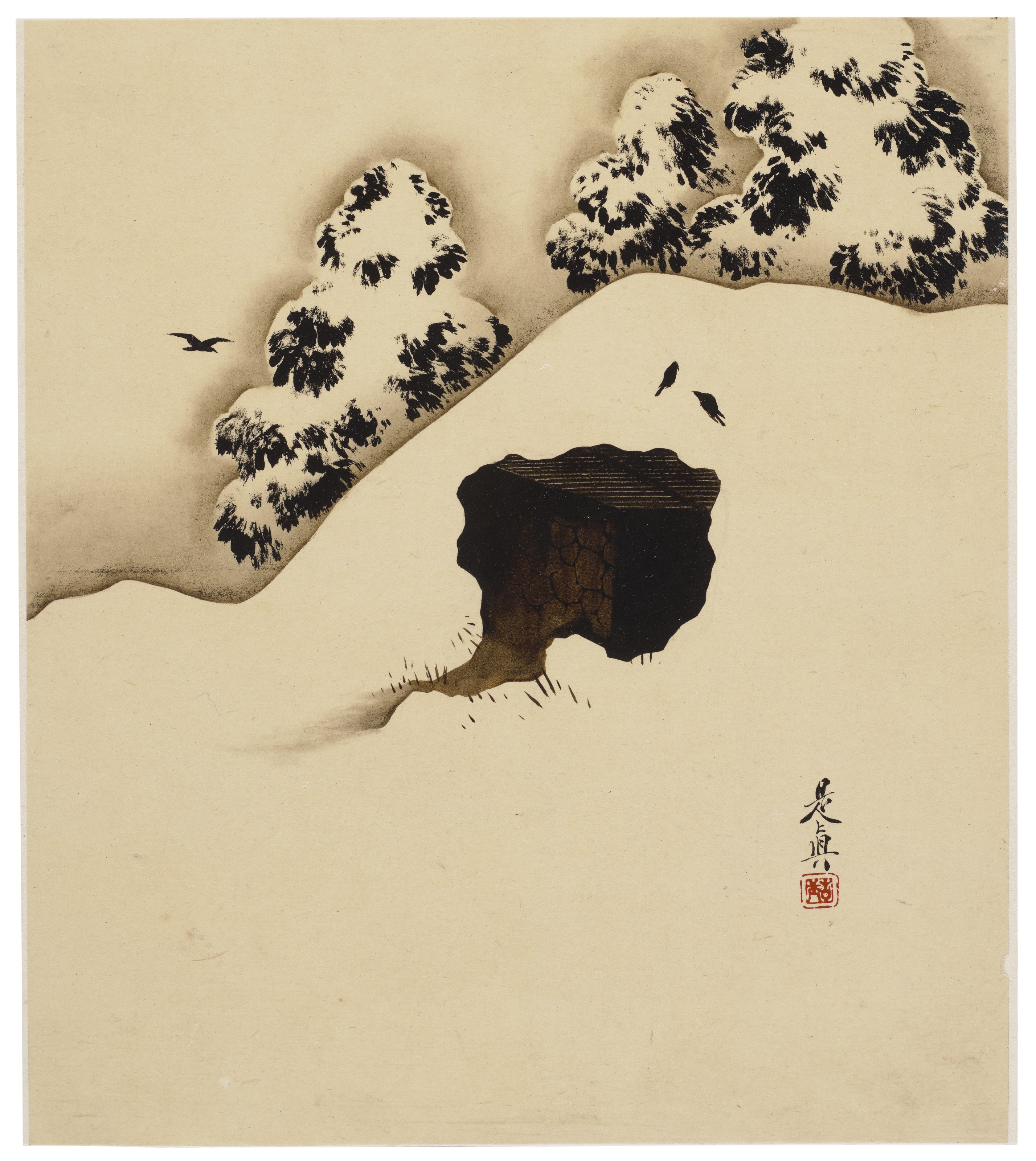 Shibata Zeshin — Пейзажи, растения и животные четырех времен года, изображение 8