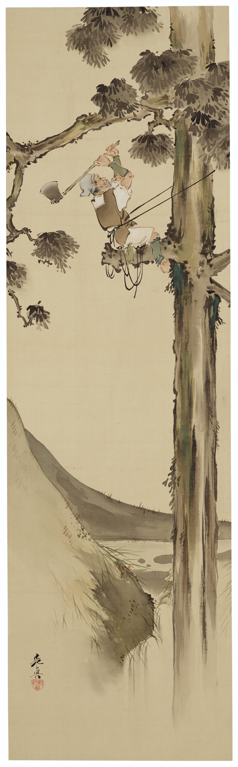 Shibata Zeshin — Резчик по дереву
