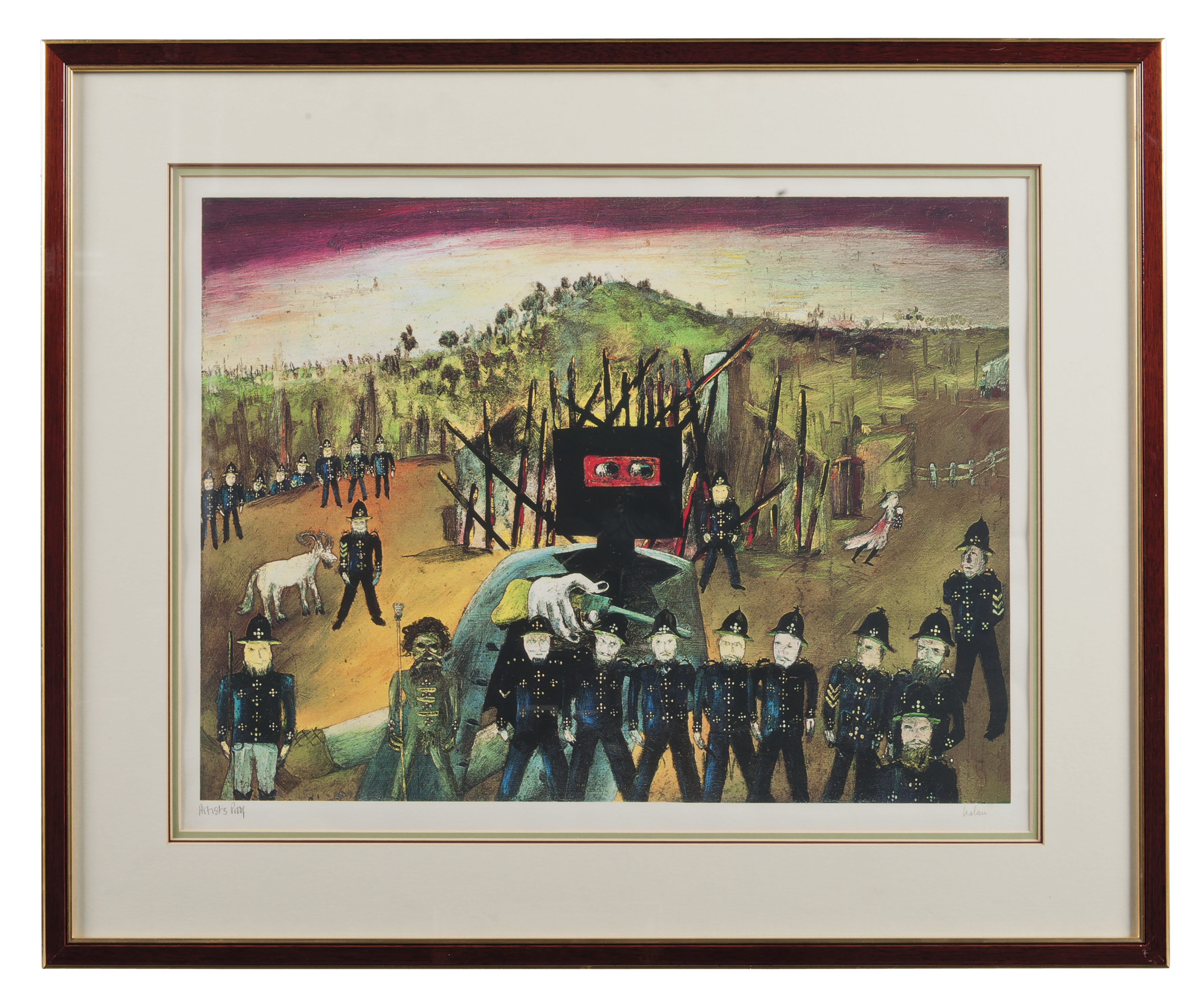 Sidney Robert Nolan — Нед Келли; констебль Фитцпатрик с Кейт Келли; Ручей Стрингибарк; Гленроуэн и судебный процесс, изображение 6