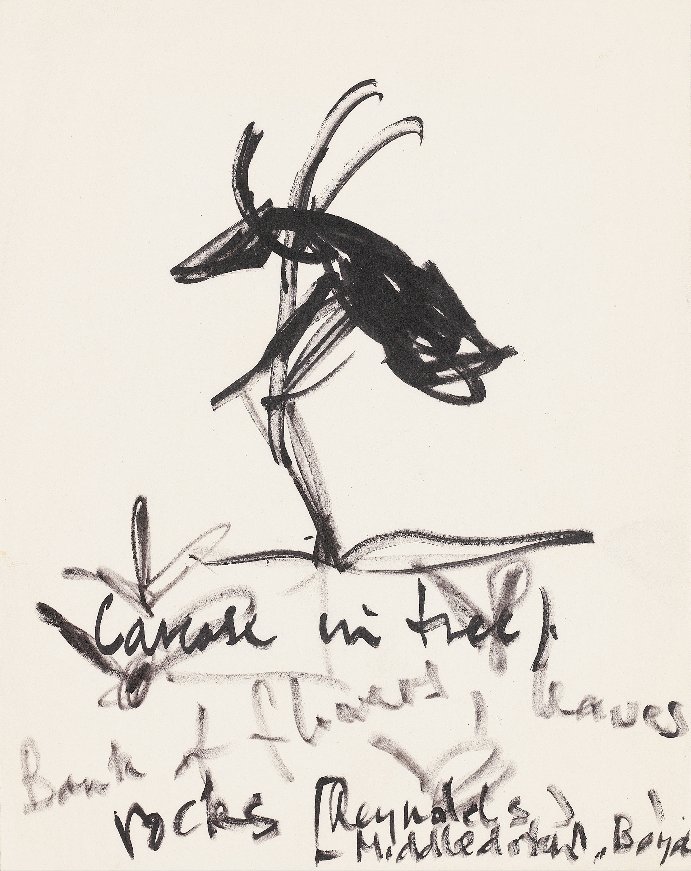Sidney Robert Nolan — Исследование засухи (recto); эскиз исследования засухи (verso), изображение 2