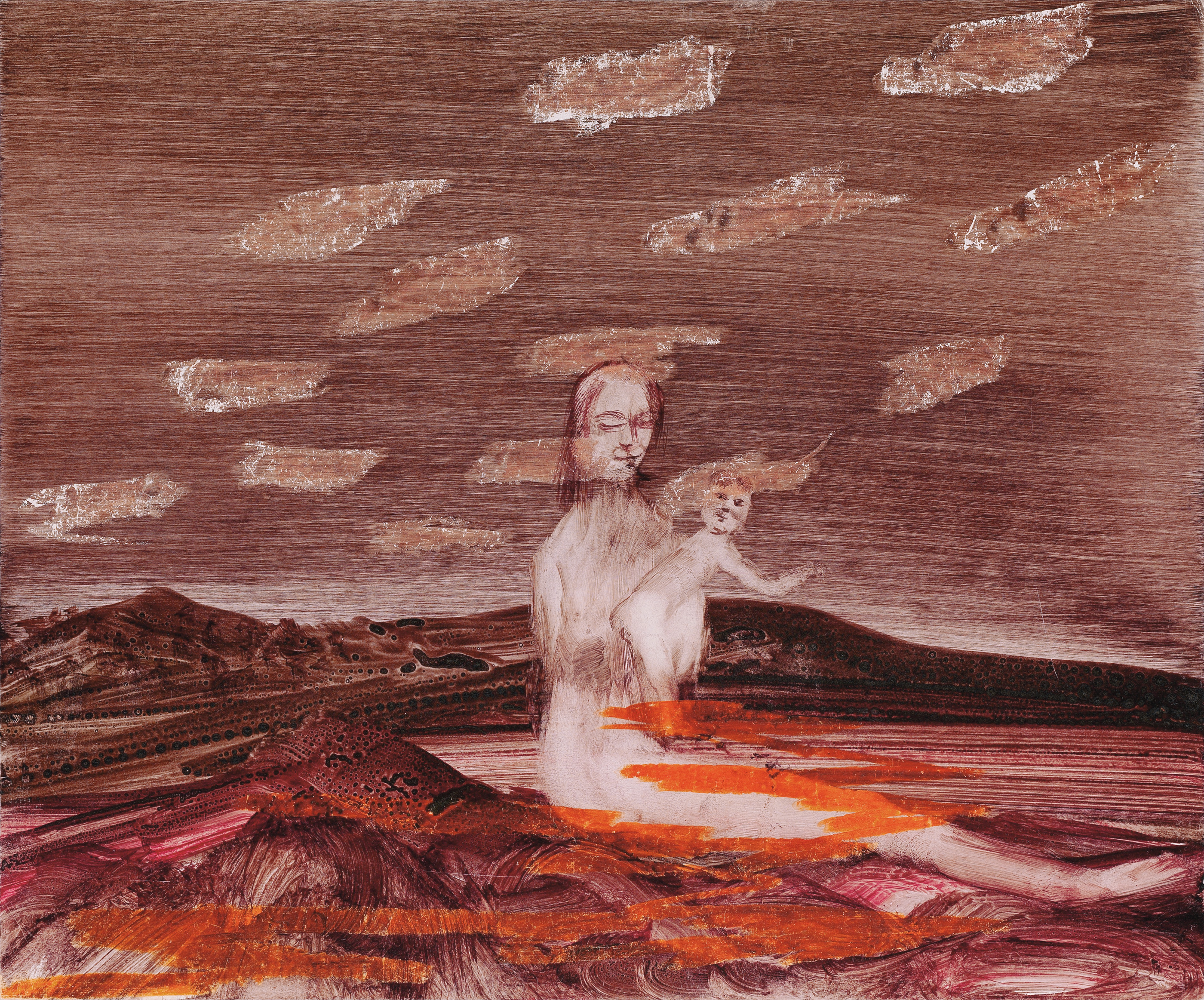 Sidney Robert Nolan — Иллюстрации к стихам Роберта Лоуэлла: [Ио и малыш]; и Прометей, изображение 2