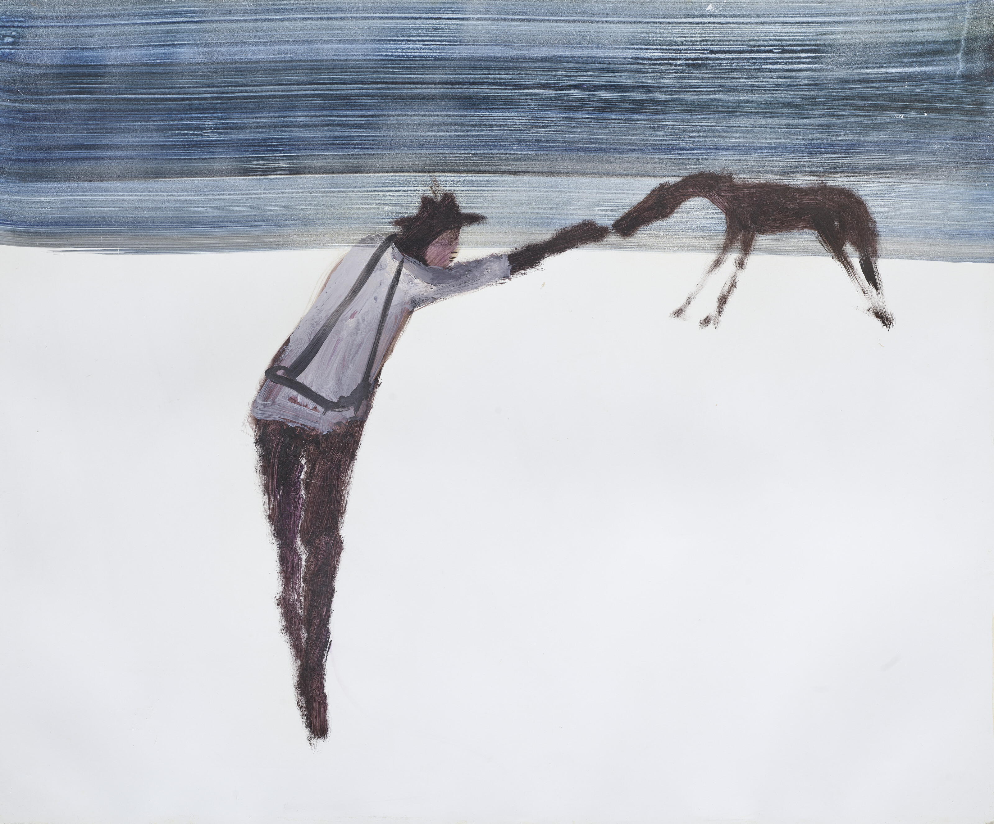 Sidney Robert Nolan — Мужчина кормит лошадь