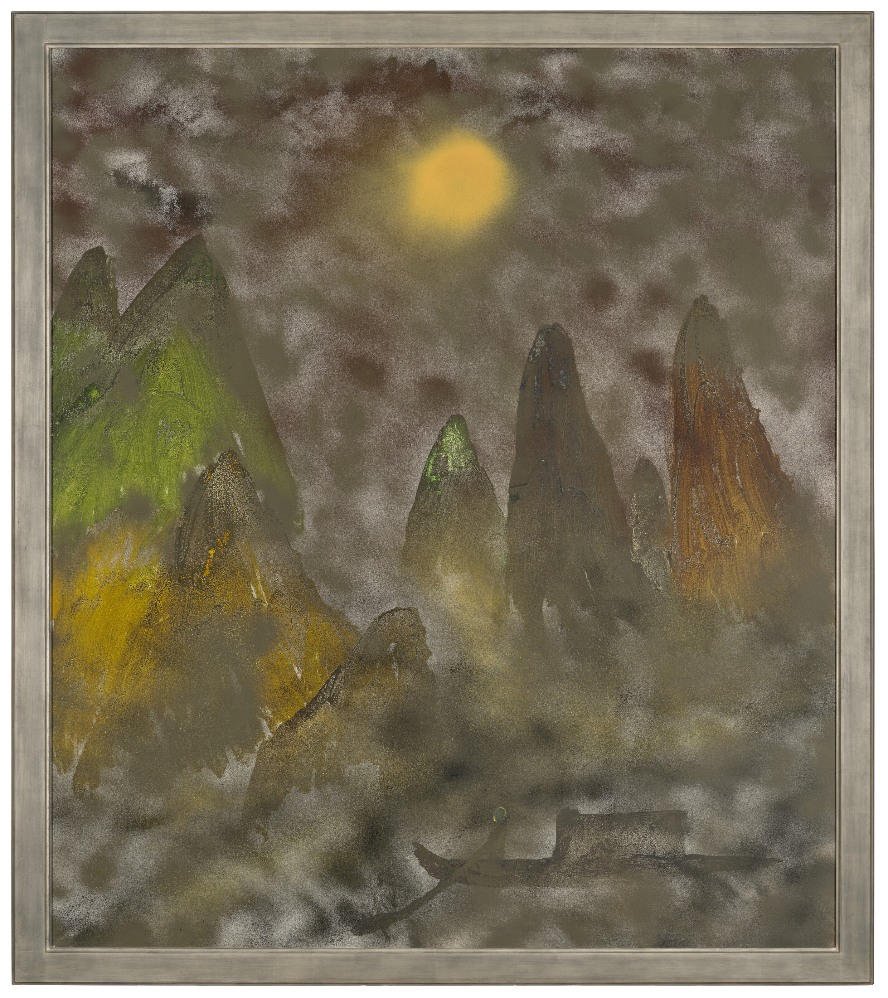 Sidney Robert Nolan — Китайский горный пейзаж с лодкой, изображение 2