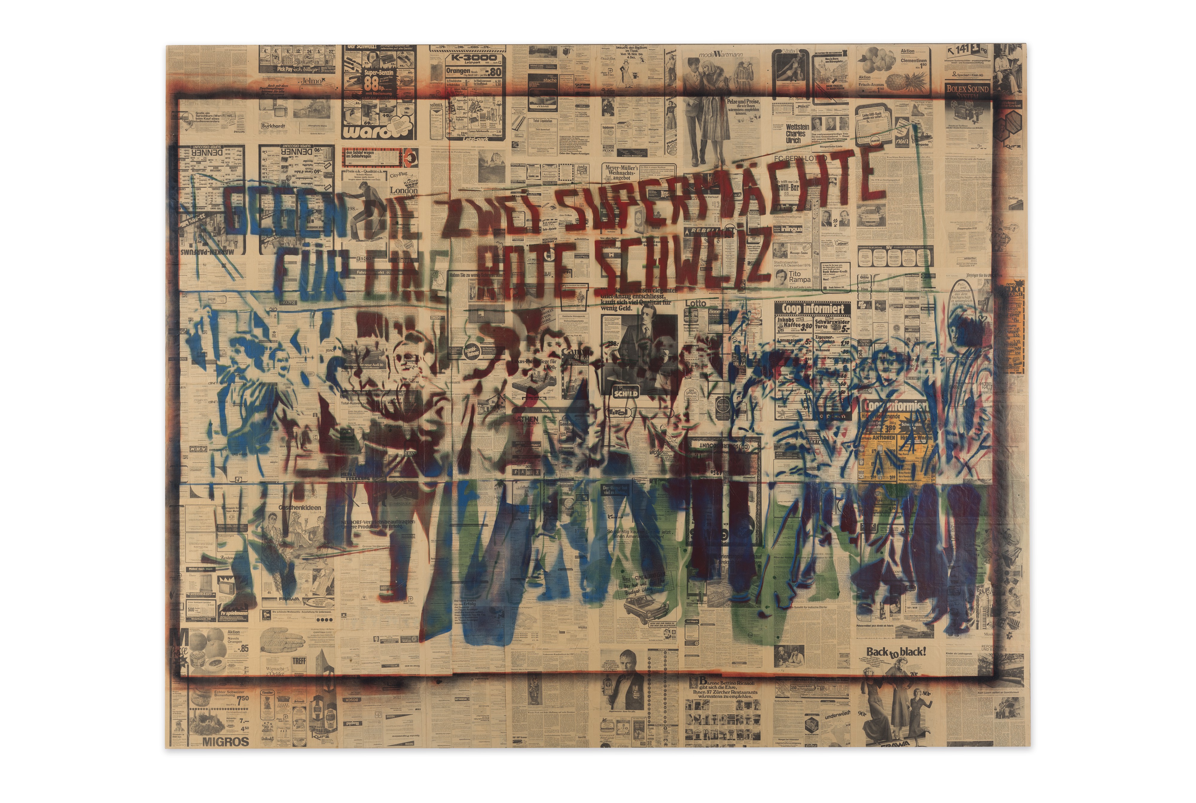 Sigmar Polke — История о нашей сверхмечте — для нашей родной Швейцарии [Против двух сверхдержав — за Красную Швейцарию]