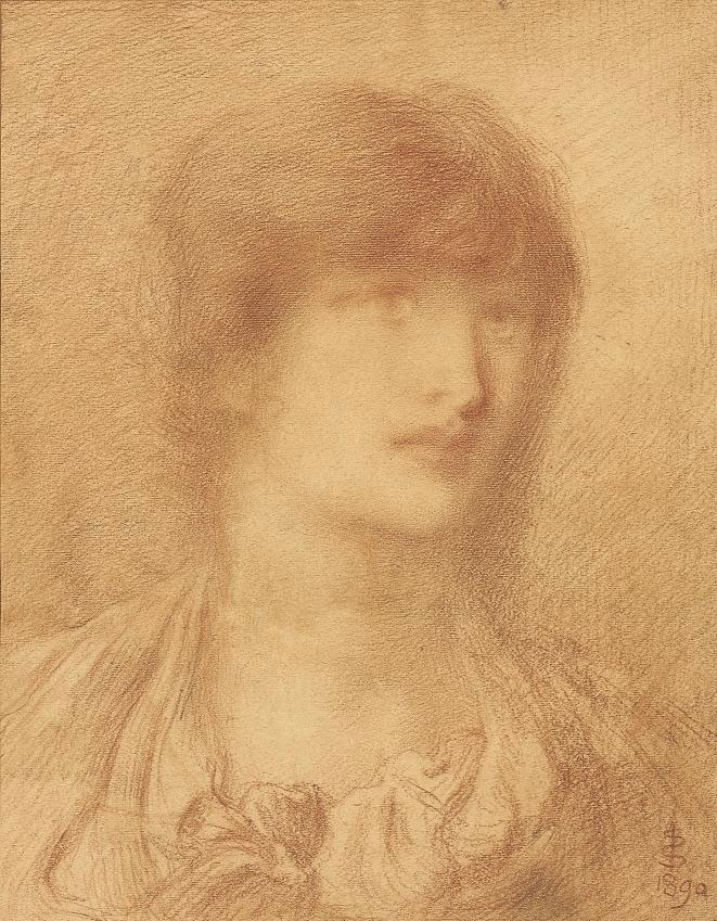 Simeon Solomon — Голова молодой девушки