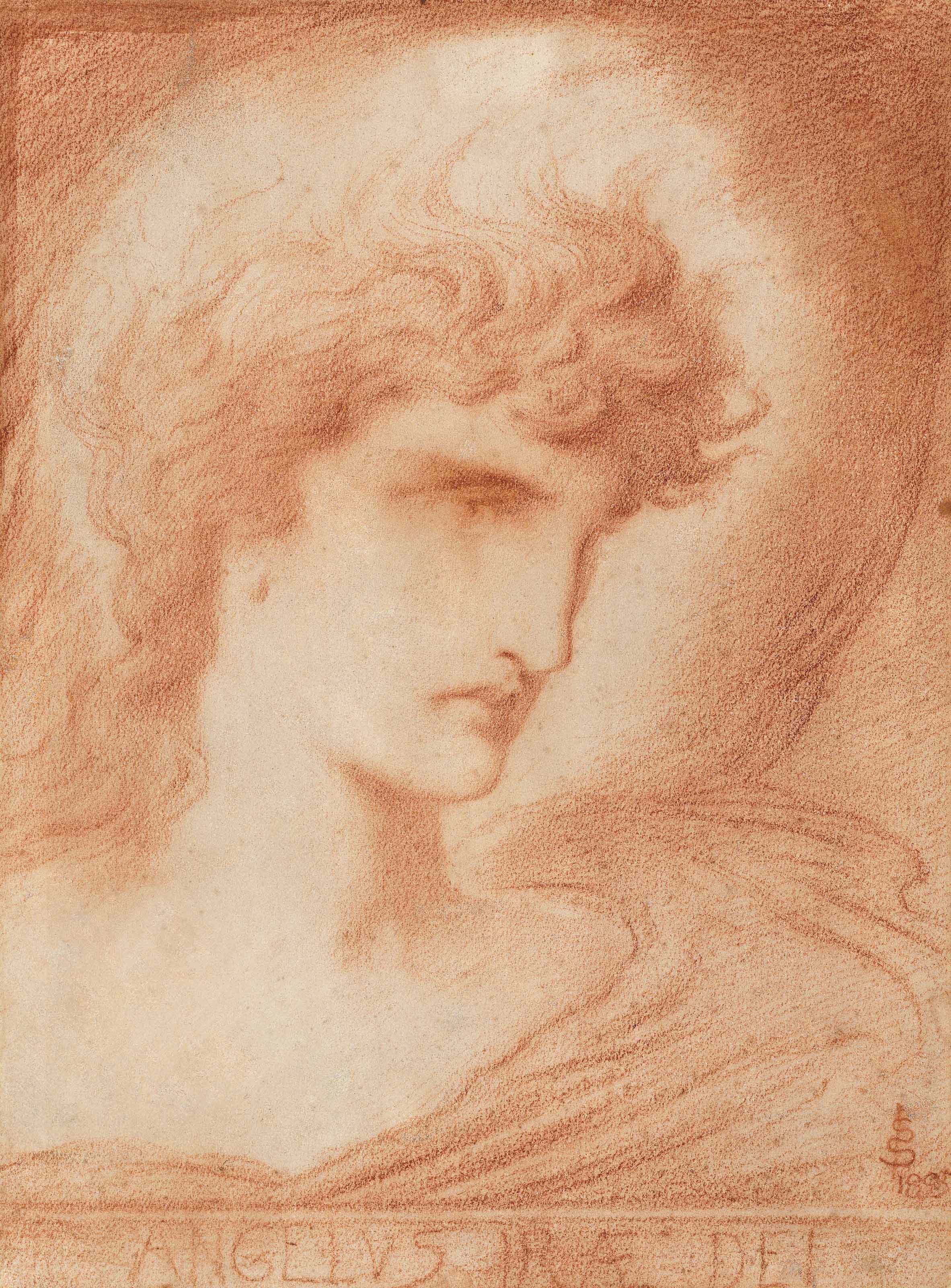 Simeon Solomon — Angelus Iræ Dei (Ангел Божий)