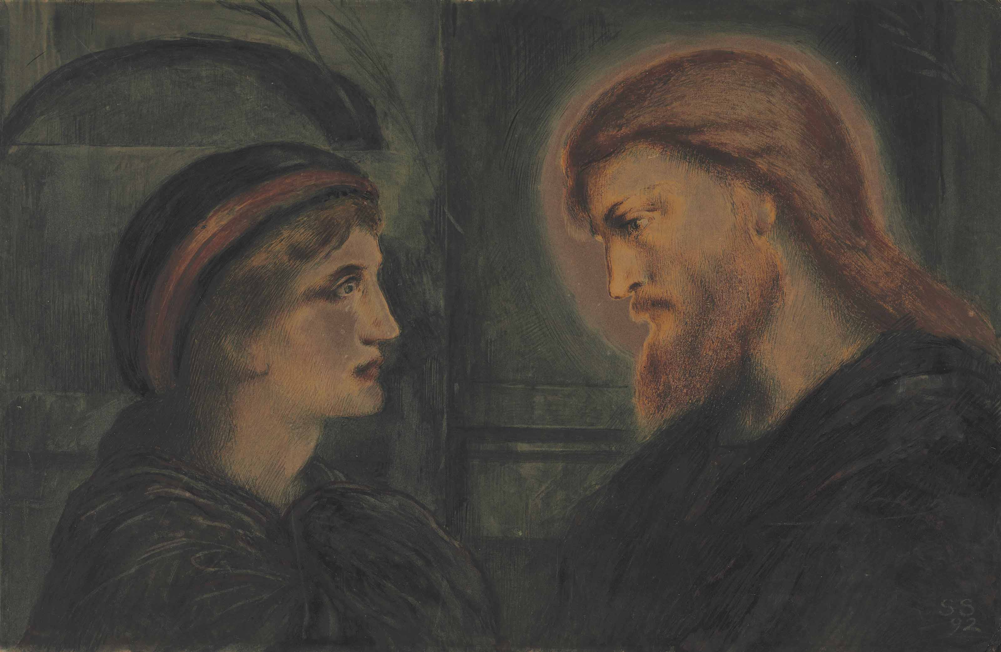 Simeon Solomon — Христос и юноша