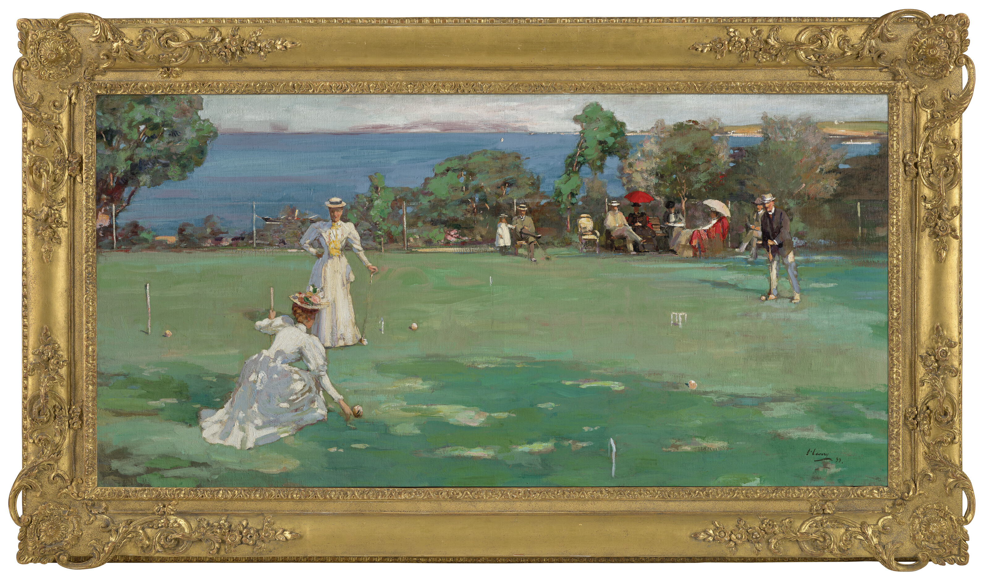 Sir John Lavery — Вечеринка по игре в крокет, изображение 2
