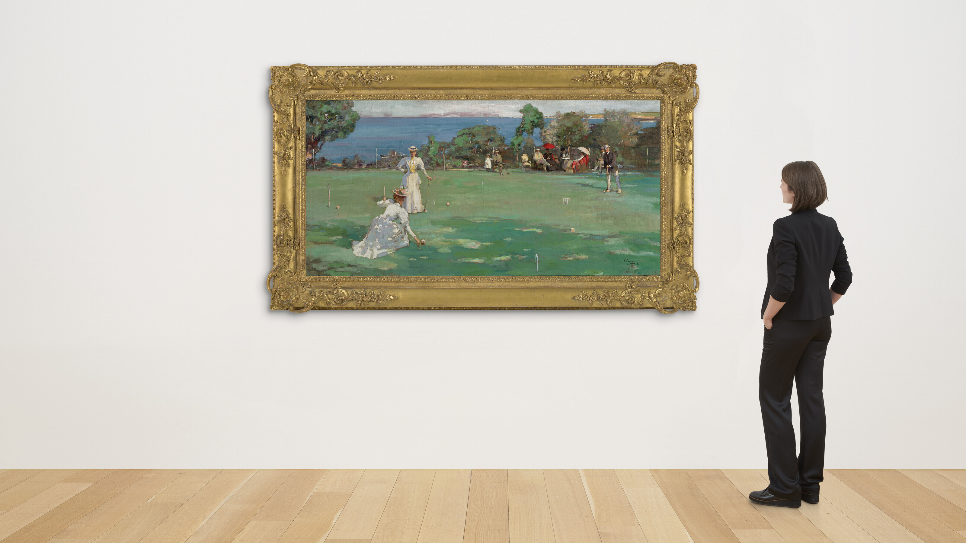 Sir John Lavery — Вечеринка по игре в крокет, изображение 4