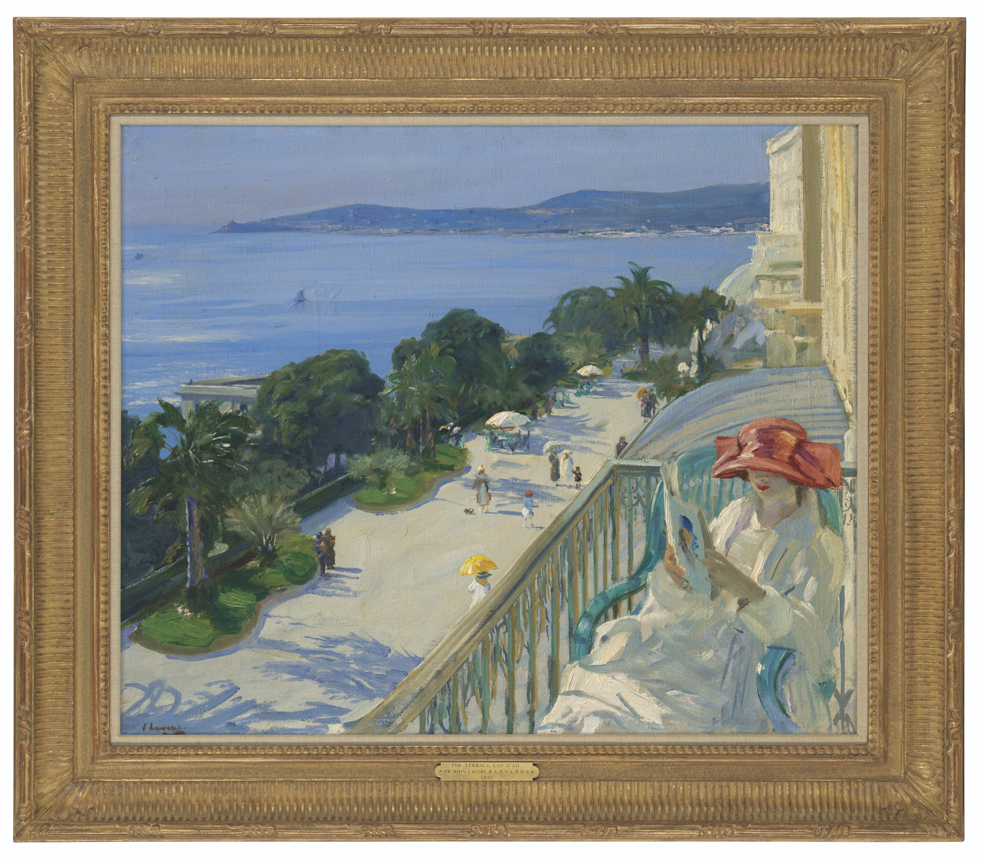 Sir John Lavery — Терраса, Кап д'Ай, изображение 2