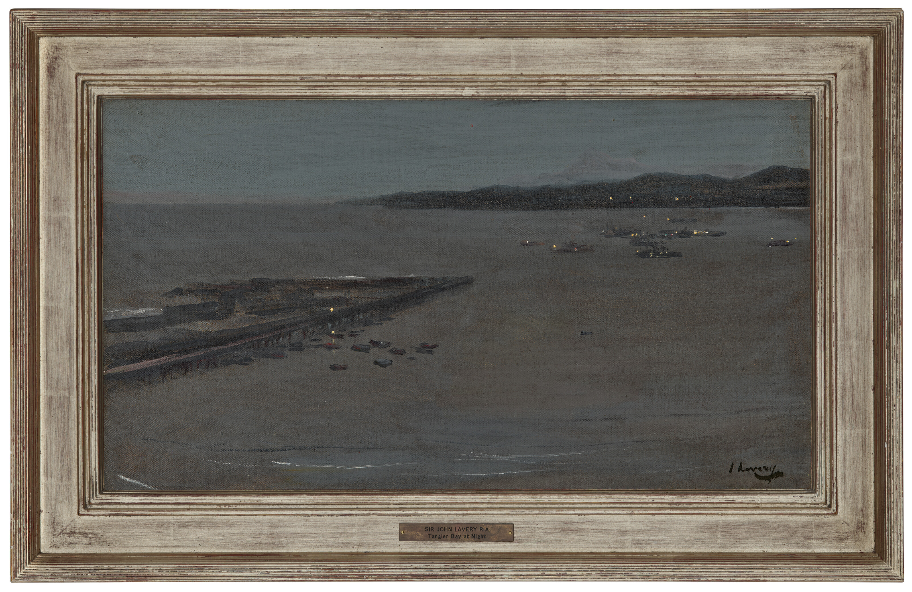 Sir John Lavery — Танжерский залив ночью, изображение 2