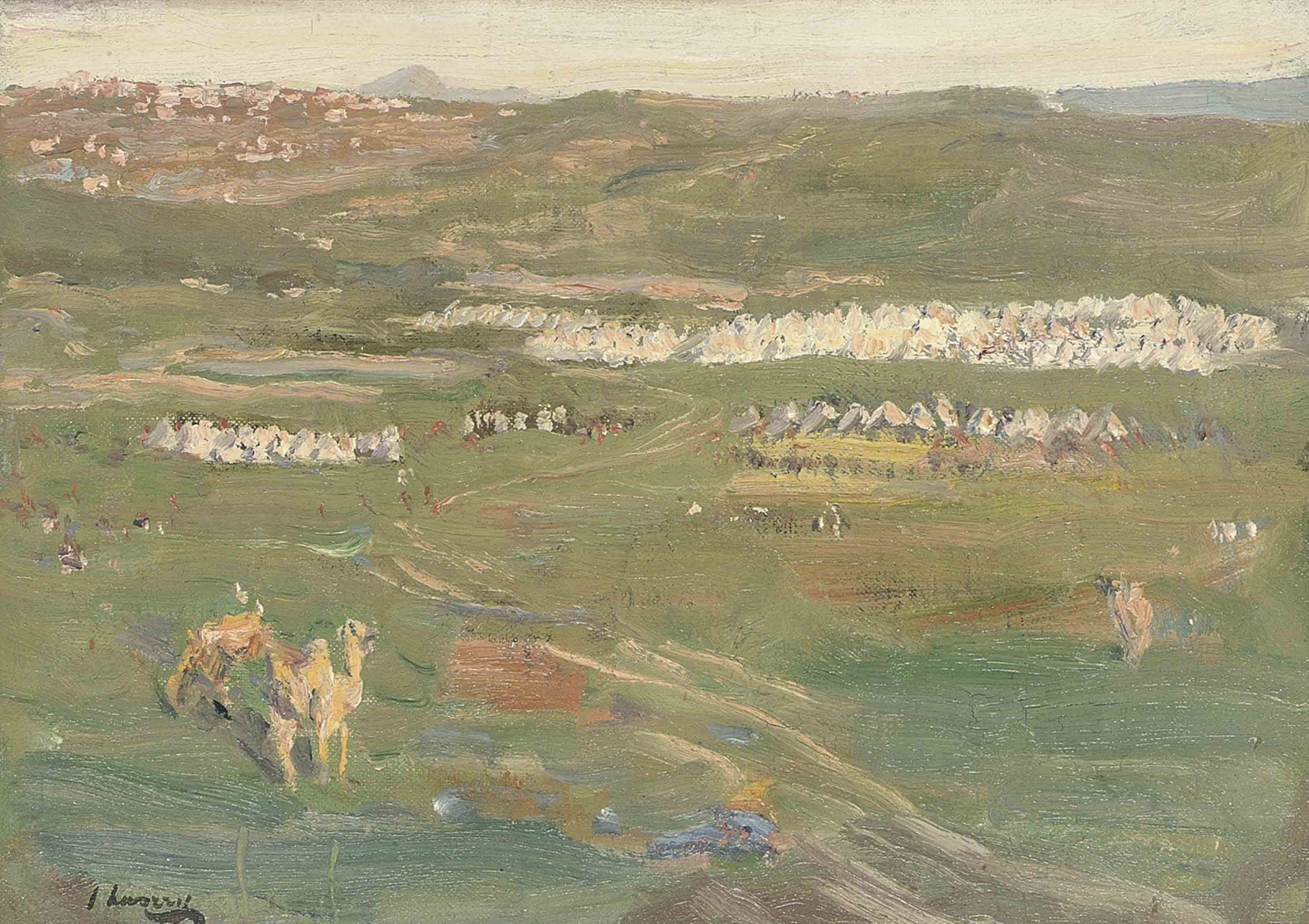 Sir John Lavery — Лагерь султана, Последний лагерь Абдул-Азиза
