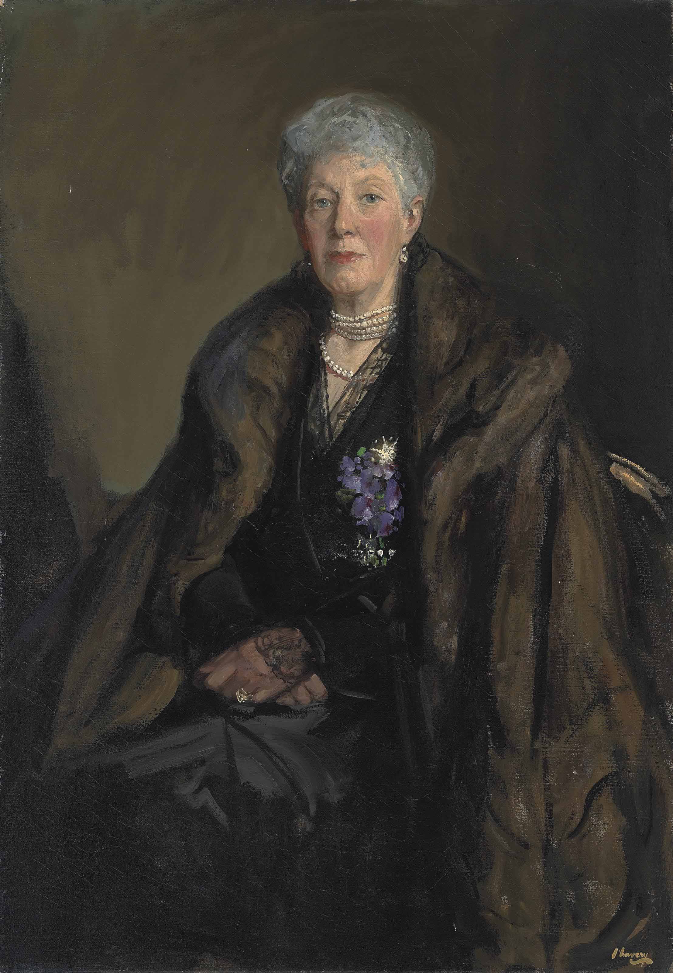 Sir John Lavery — Портрет леди Джексон
