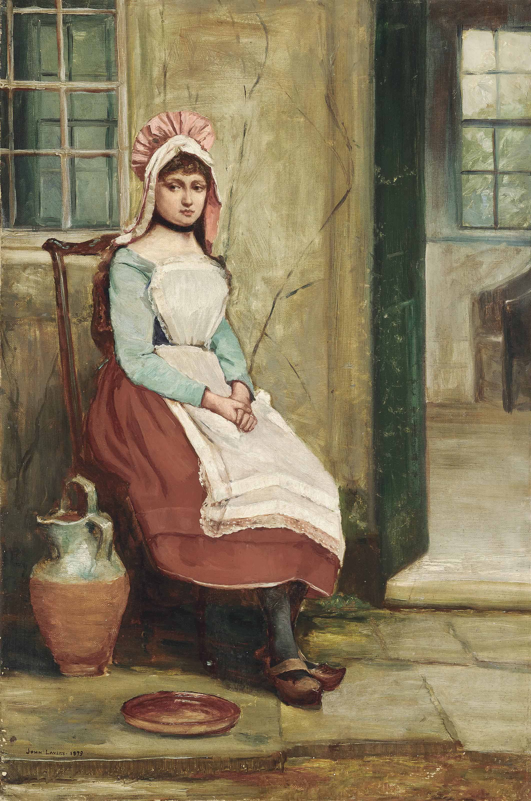 Sir John Lavery — Сидящая доярка
