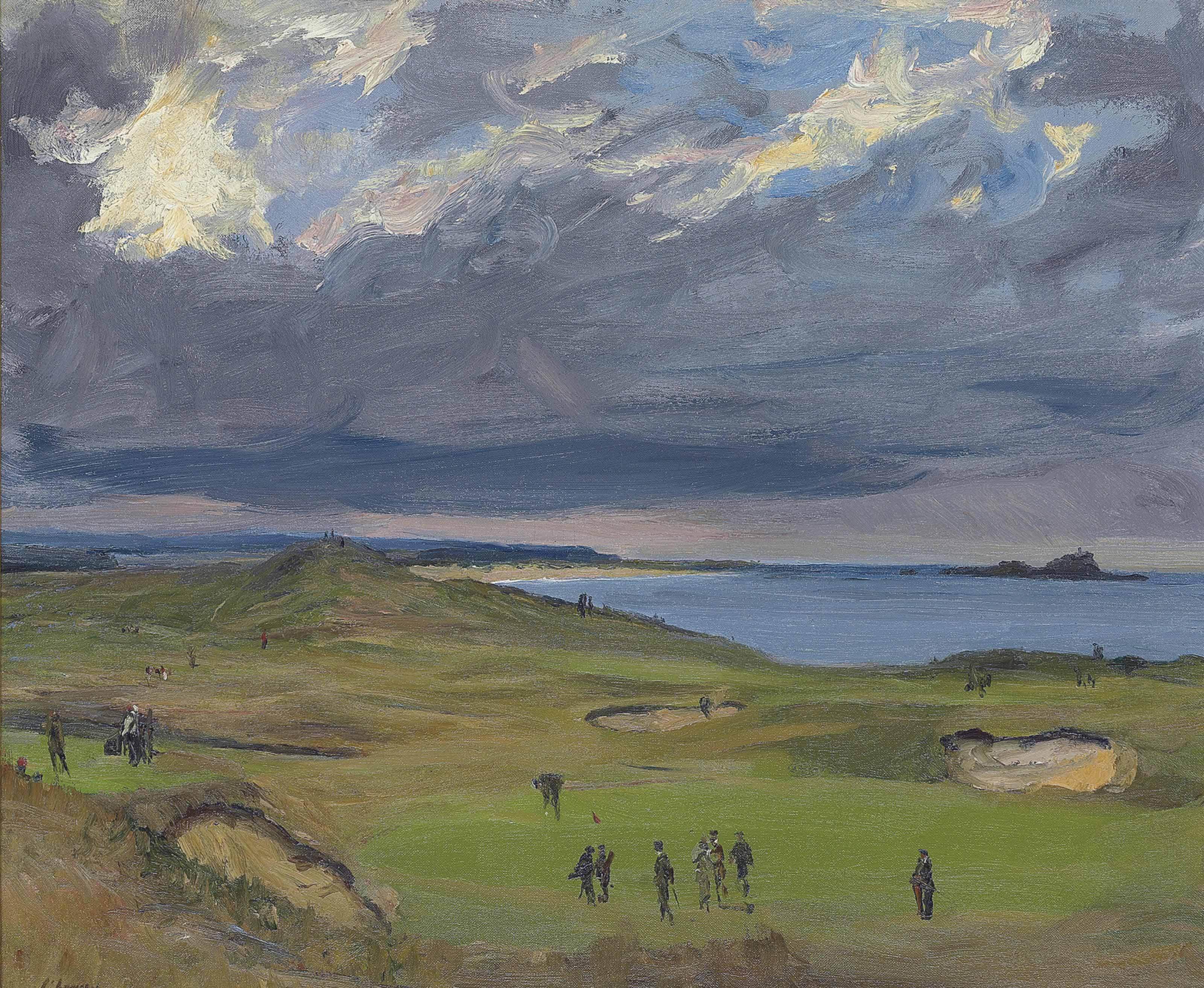 Sir John Lavery — Поле для гольфа, Северный Бервик