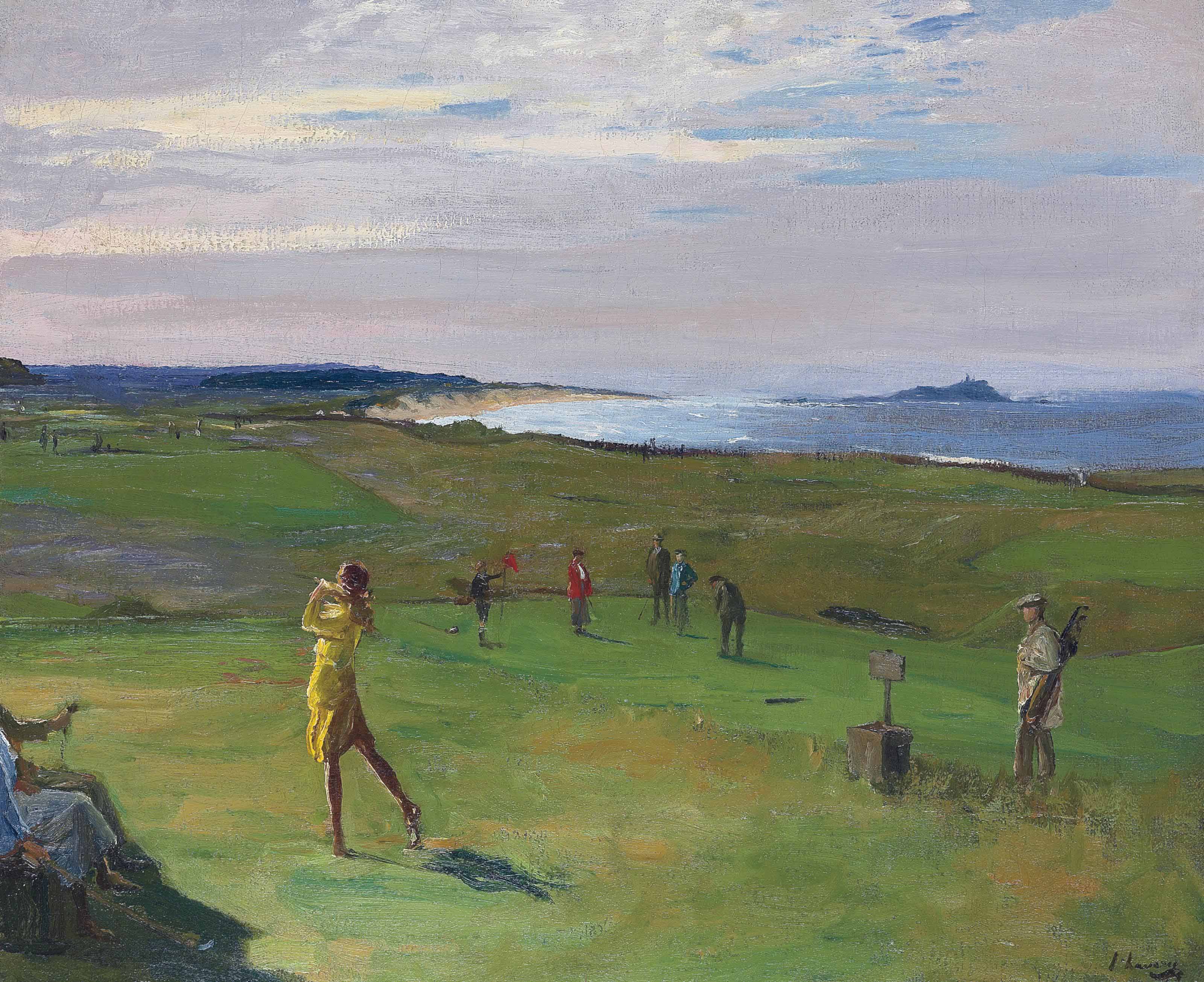 Sir John Lavery — Поле для гольфа, Северный Бервик