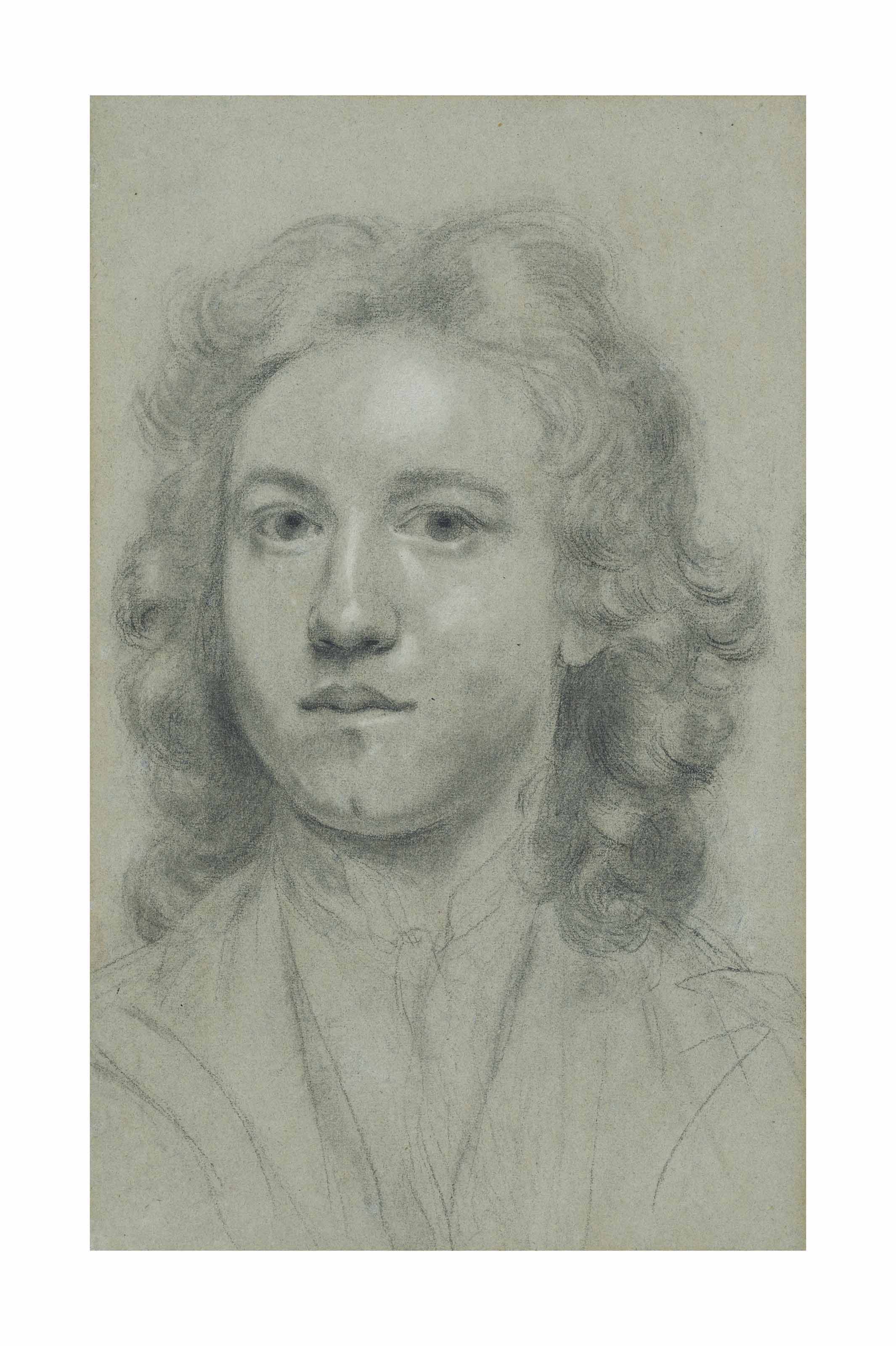 Sir Joshua Reynolds — Автопортрет художника в возрасте семнадцати лет (слева направо) с дополнительным этюдом Дианы (справа налево ), изображение 1