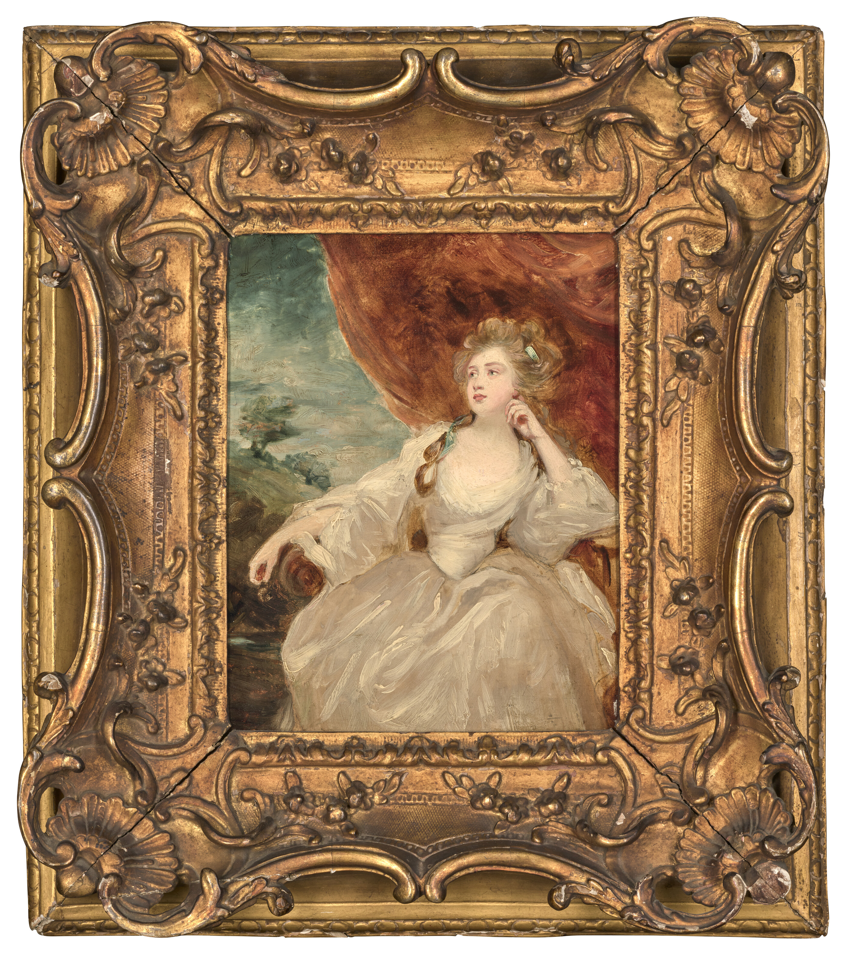 Sir Joshua Reynolds — Эскиз для портрета леди Стэнхоуп, изображение 2