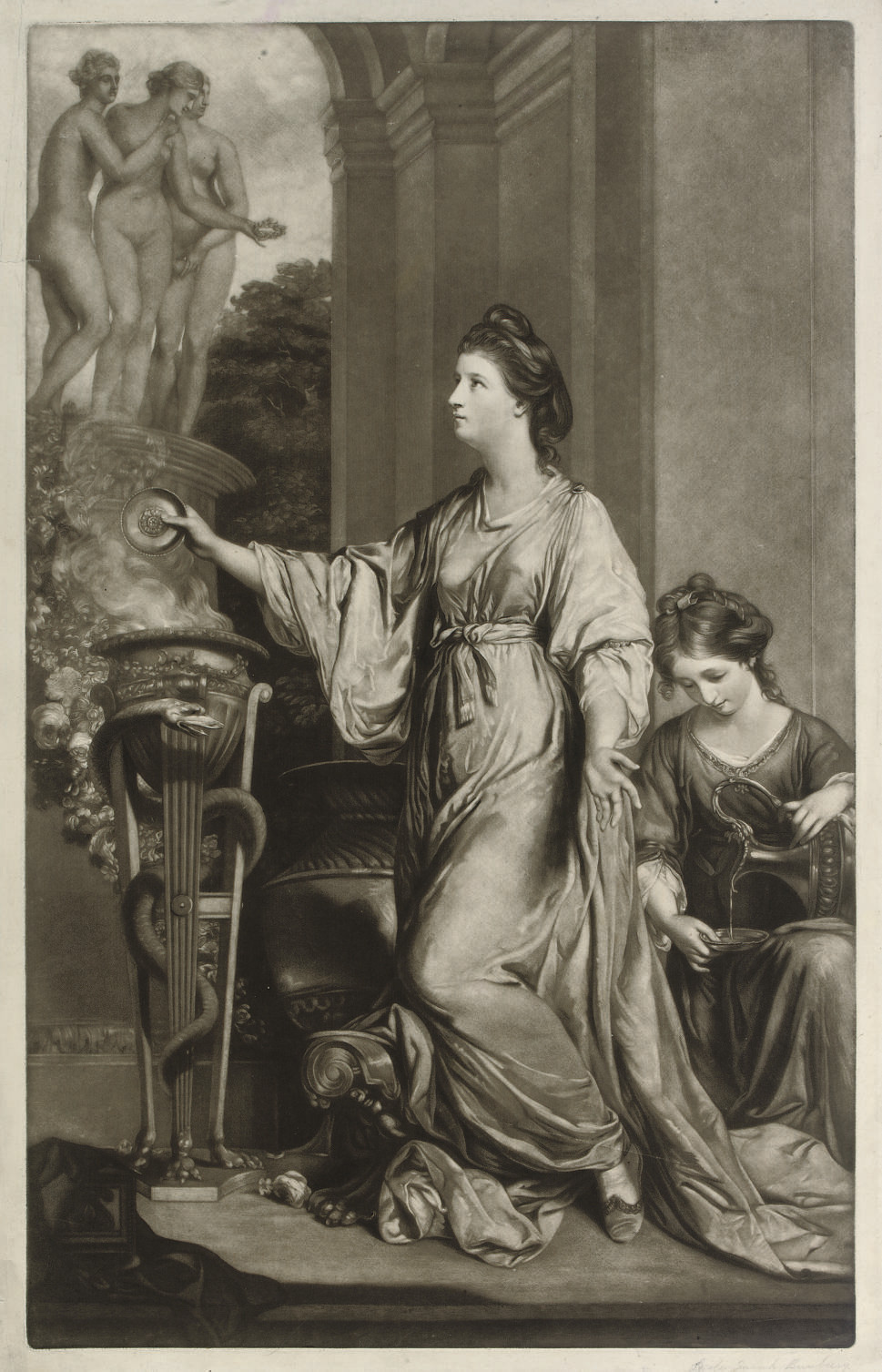 Sir Joshua Reynolds — Леди Сара Банбери (приносит жертву грациям)