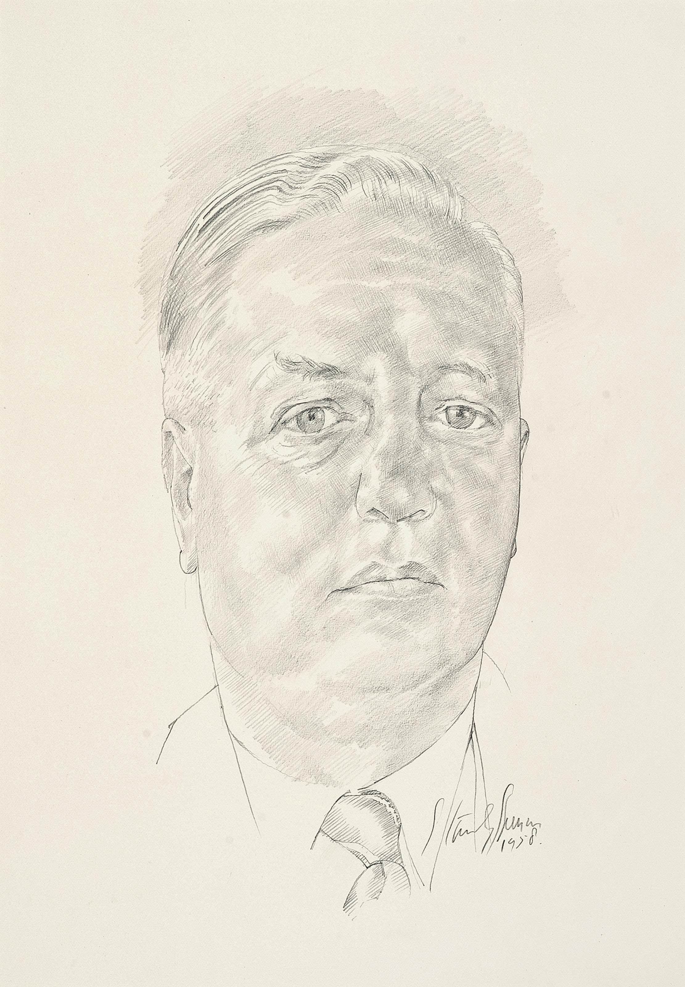 Sir Stanley Spencer — Портрет Дугласа Крокатта