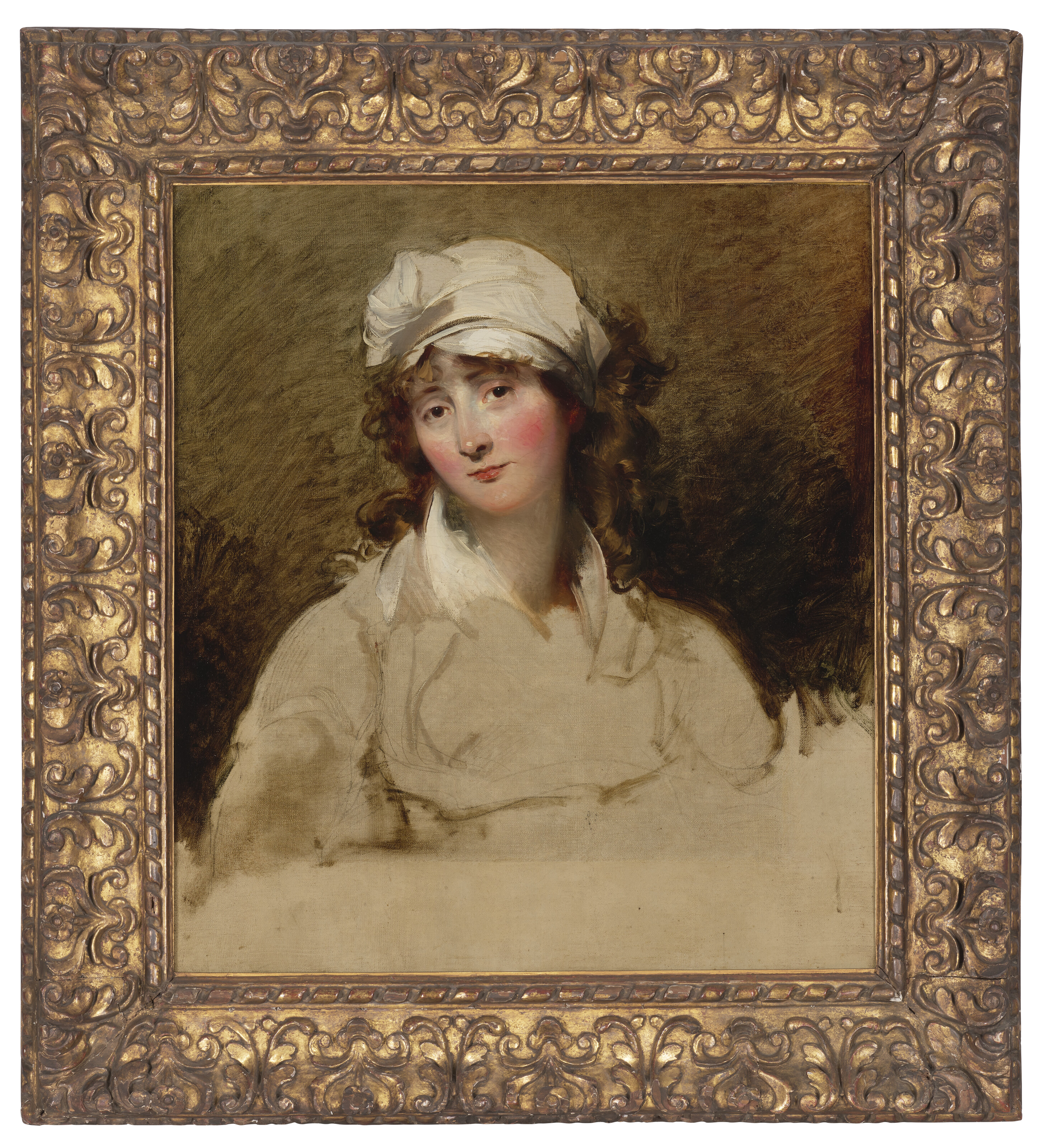 Sir Thomas Lawrence — Портрет Элизабет Инчболд, урожденной Симпсон (1753-1821), поясной, незаконченный, изображение 2